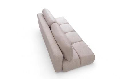 Pohovka Lerio s rozkládací funkcí - světle béžová hydrofobní tkanina Blur 02 Pohovka Lerio rozkládací - jasno béžová Pletenina hydrofobowa Blur 02