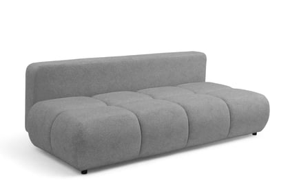 Pohovka Lerio s rozkládací funkcí - světle šedá hydrofobní tkanina Blur 18 Pohovka Lerio rozkládací - jasno šedá Pletenina hydrofobowa Blur 18