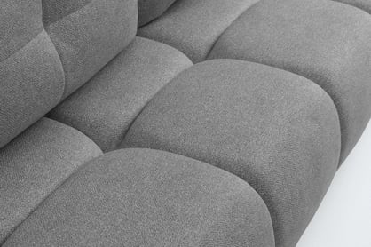 Pohovka Lerio s rozkládací funkcí - světle šedá hydrofobní tkanina Blur 18 Pohovka Lerio rozkládací - jasno šedá Pletenina hydrofobowa Blur 18