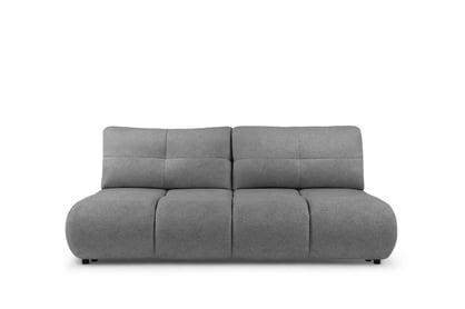 Pohovka Lerio s rozkládací funkcí - světle šedá hydrofobní tkanina Blur 18 Pohovka Lerio rozkládací - jasno šedá Pletenina hydrofobowa Blur 18