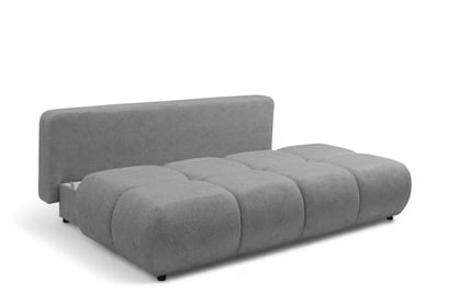 Pohovka Lerio s rozkládací funkcí - světle šedá hydrofobní tkanina Blur 18 Pohovka Lerio rozkládací - jasno šedá Pletenina hydrofobowa Blur 18