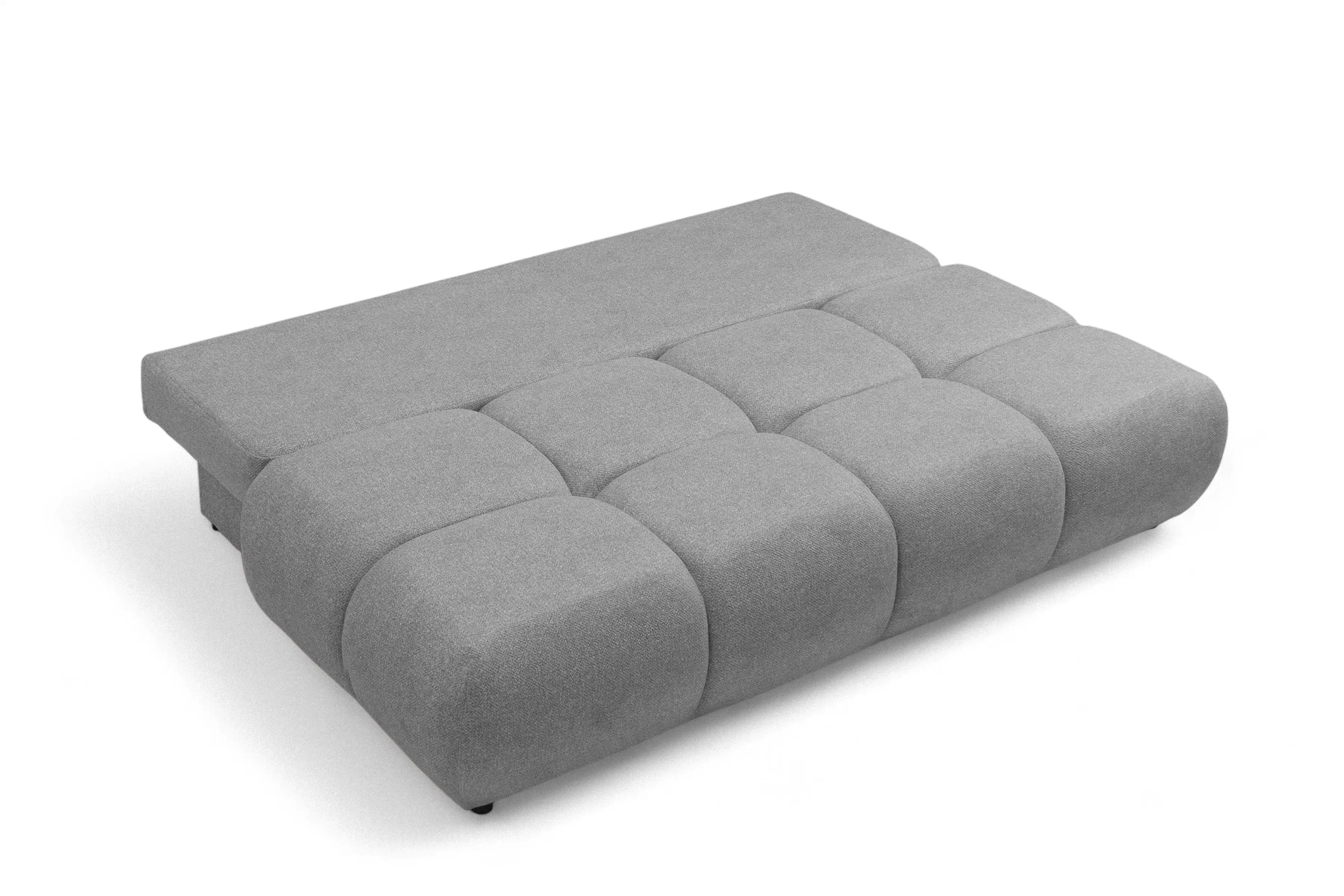 Pohovka Lerio s rozkládací funkcí - světle šedá hydrofobní tkanina Blur 18 Pohovka Lerio rozkládací - jasno šedá Pletenina hydrofobowa Blur 18