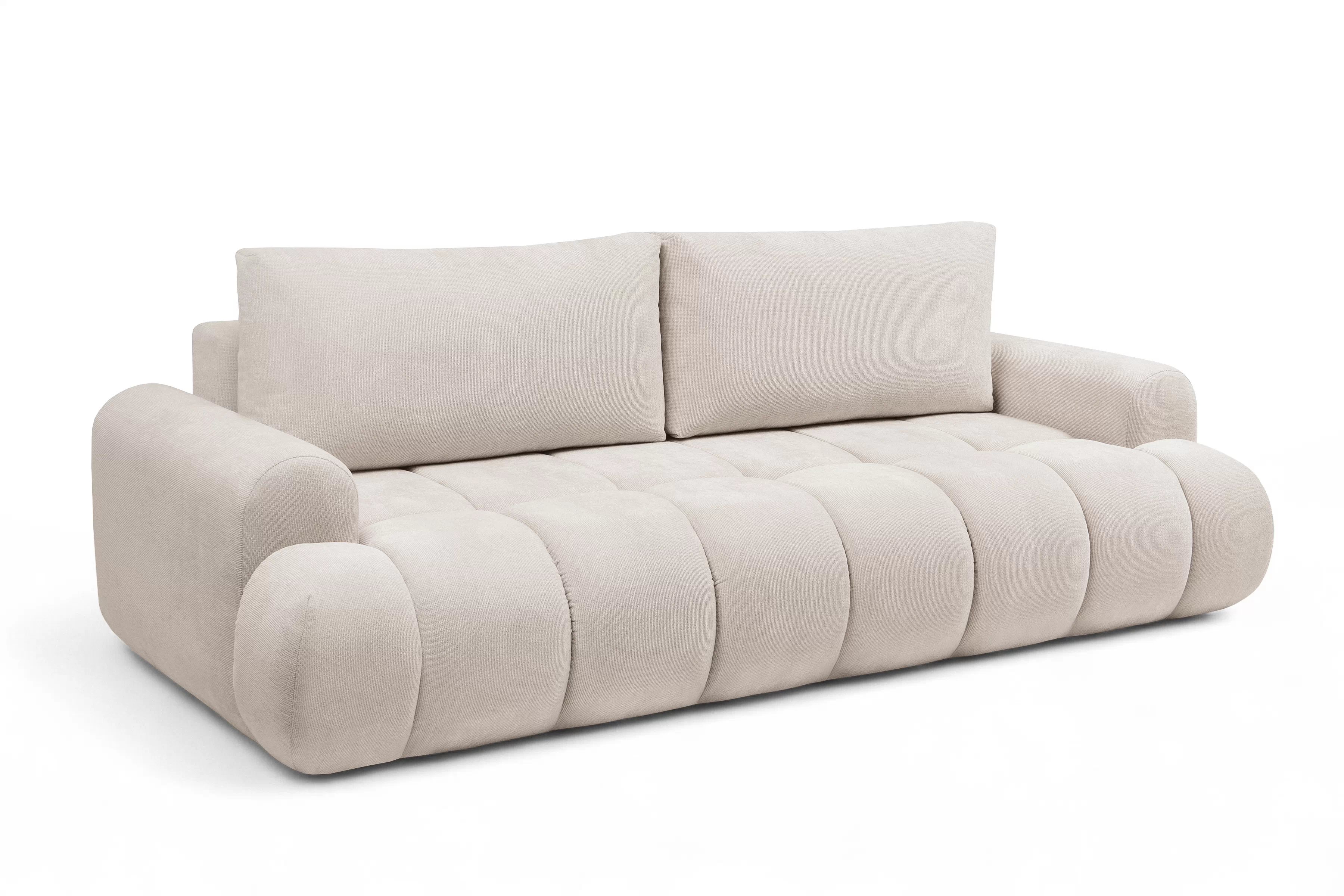 Rozkladacia pohovka Lutario s funkciou spania - béžová hydrofóbna pletenina Venice 2026 Pohovka Lutario s funkciou spánku - Béžová plecionka hydrofobowa Venice 2026