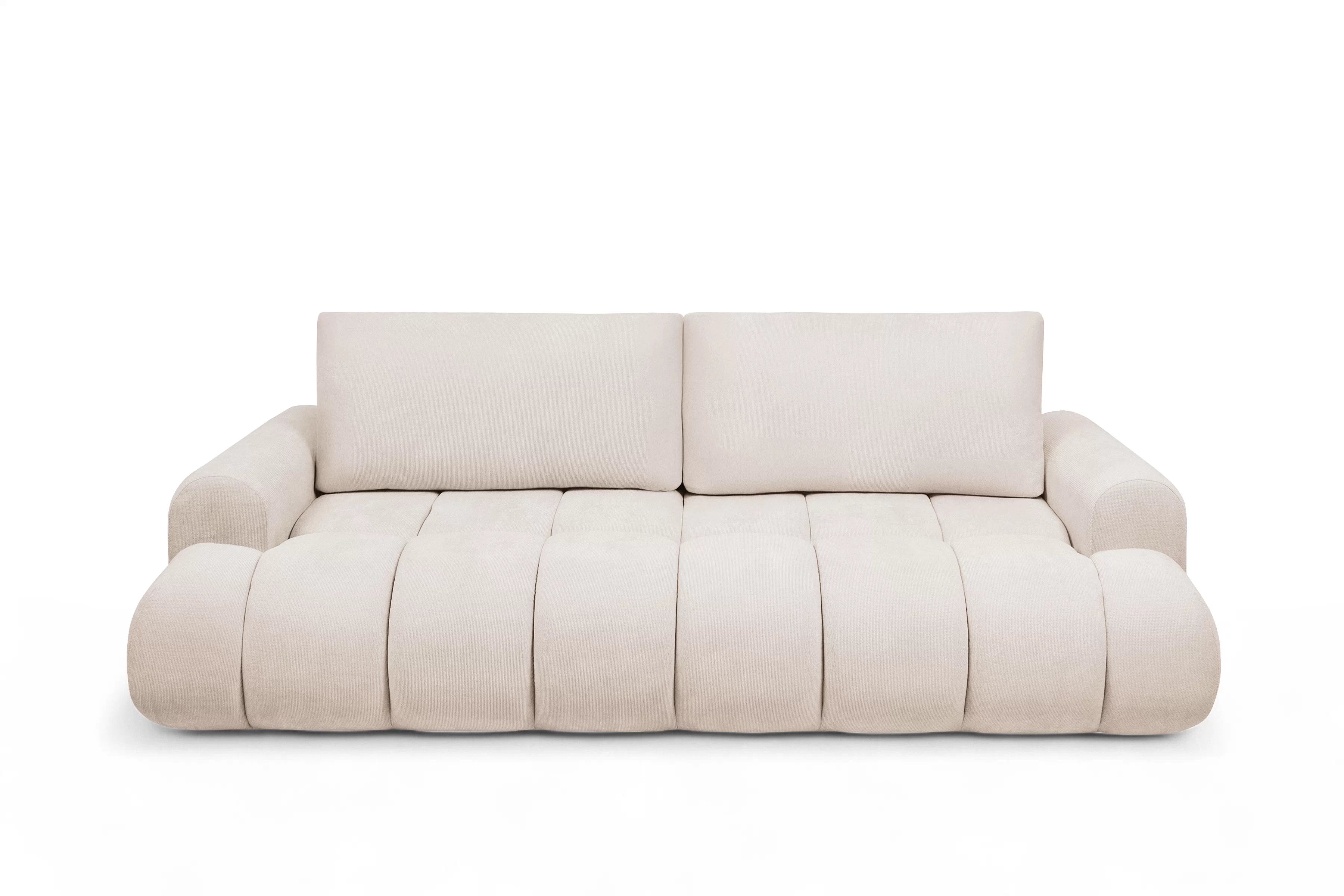 Rozkladacia pohovka Lutario s funkciou spania - béžová hydrofóbna pletenina Venice 2026 Pohovka Lutario s funkciou spánku - Béžová plecionka hydrofobowa Venice 2026