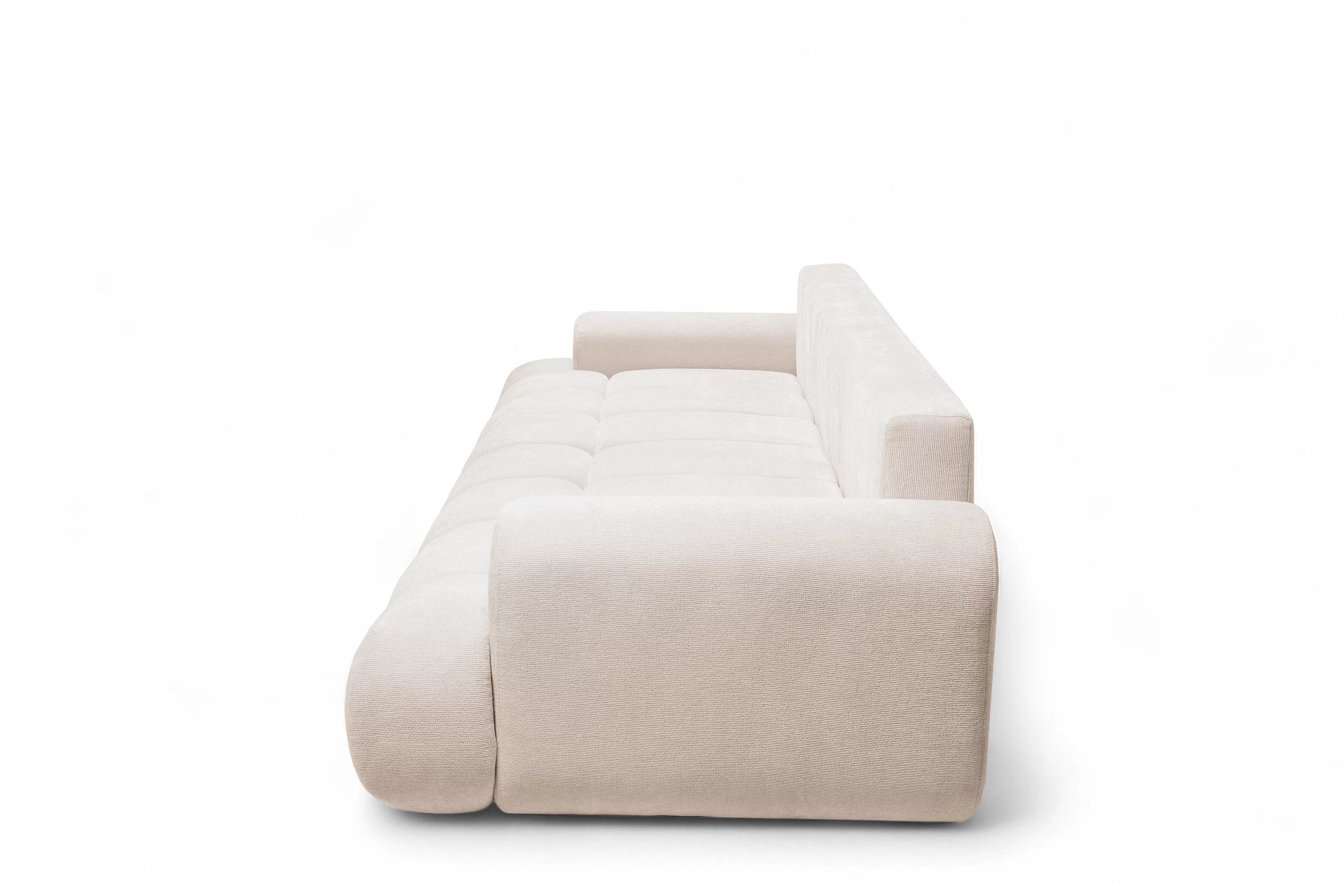 Rozkladacia pohovka Lutario s funkciou spania - béžová hydrofóbna pletenina Venice 2026 Pohovka Lutario s funkciou spánku - Béžová plecionka hydrofobowa Venice 2026