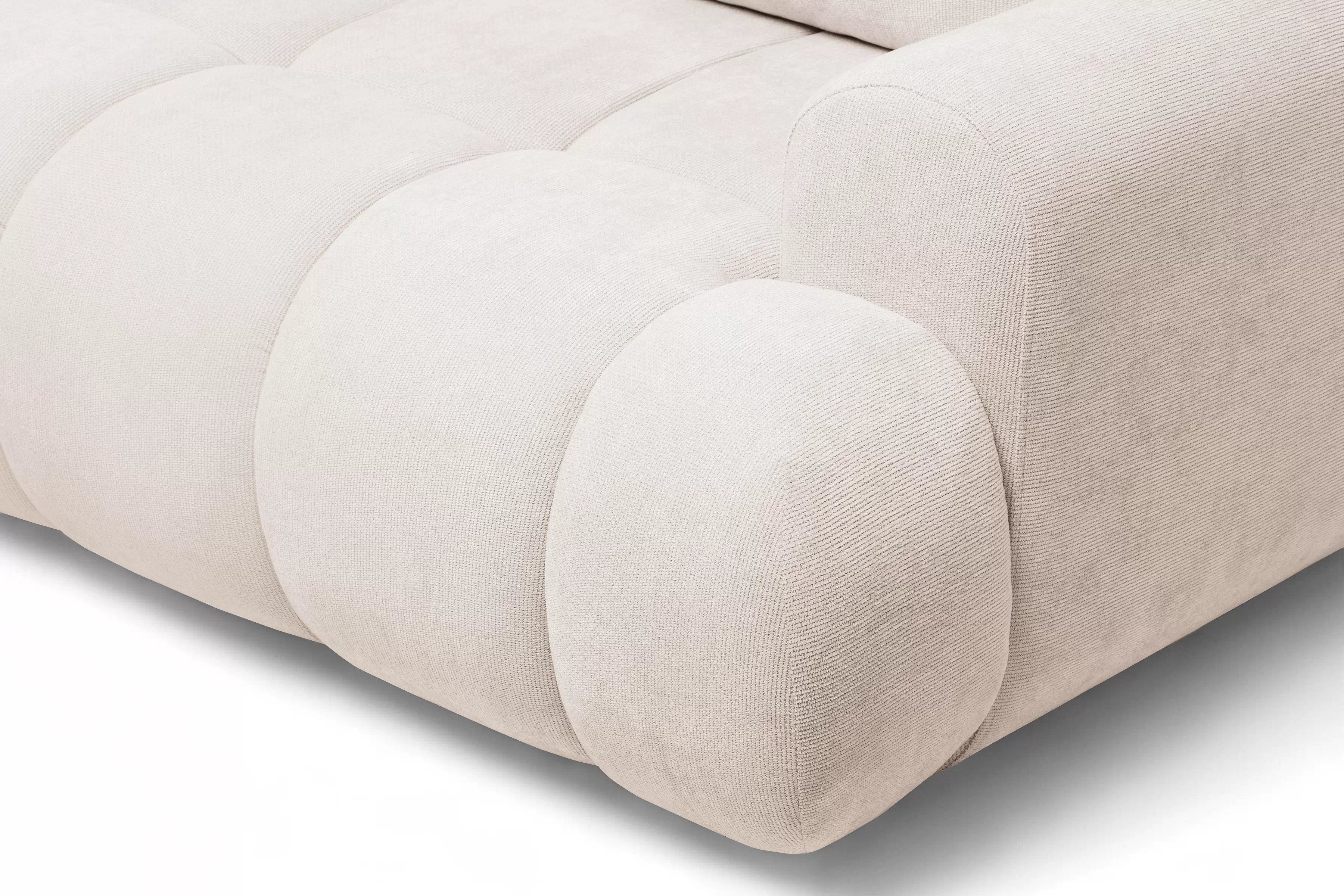 Rozkladacia pohovka Lutario s funkciou spania - béžová hydrofóbna pletenina Venice 2026 Pohovka Lutario s funkciou spánku - Béžová plecionka hydrofobowa Venice 2026