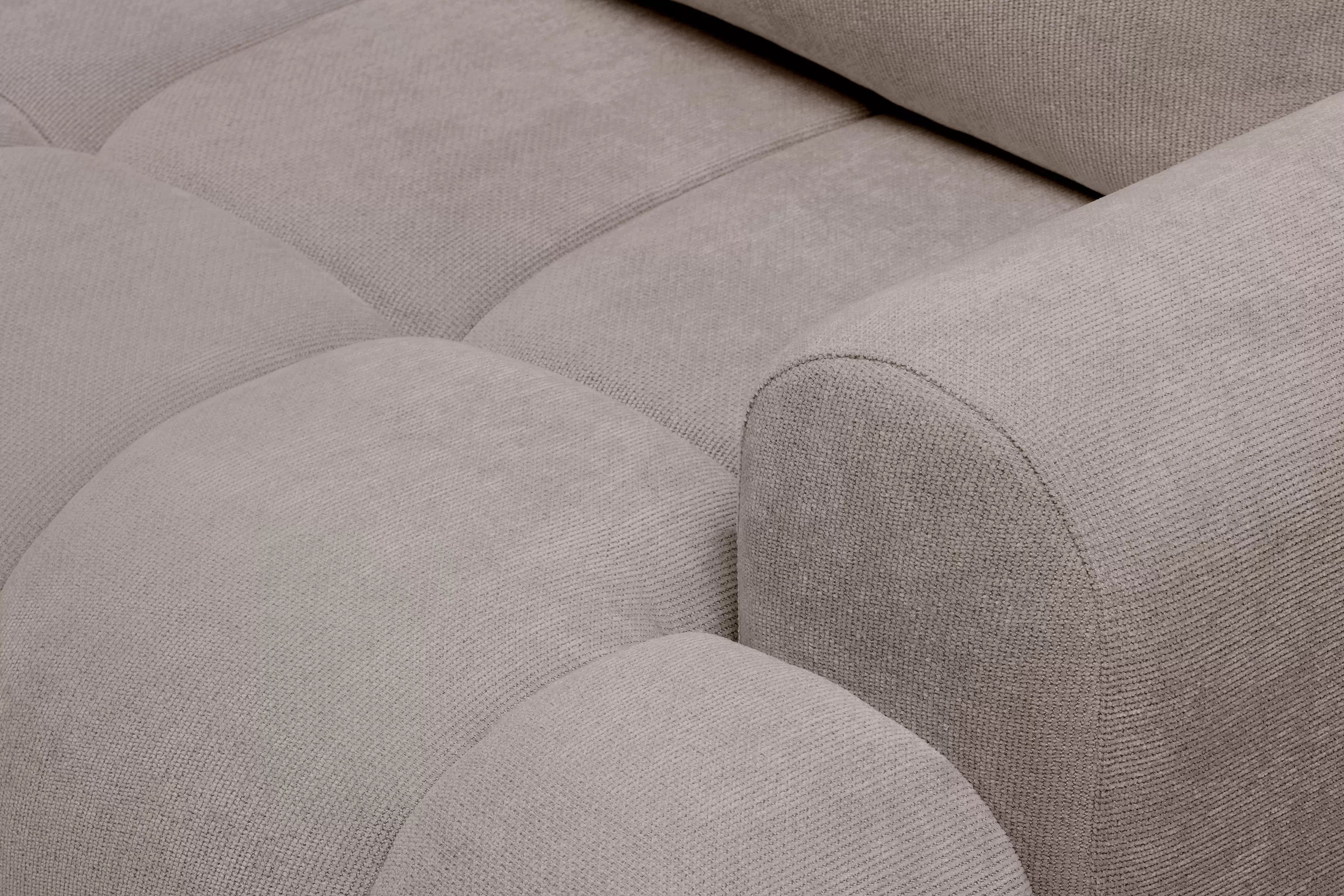 Rozkladacia pohovka Lutario s funkciou spania - tmavobéžová hydrofóbna pletenina Venice 2031 Pohovka Lutario s funkciou spánku - ciemnobezowa plecionka hydrofobowa Venice 2031