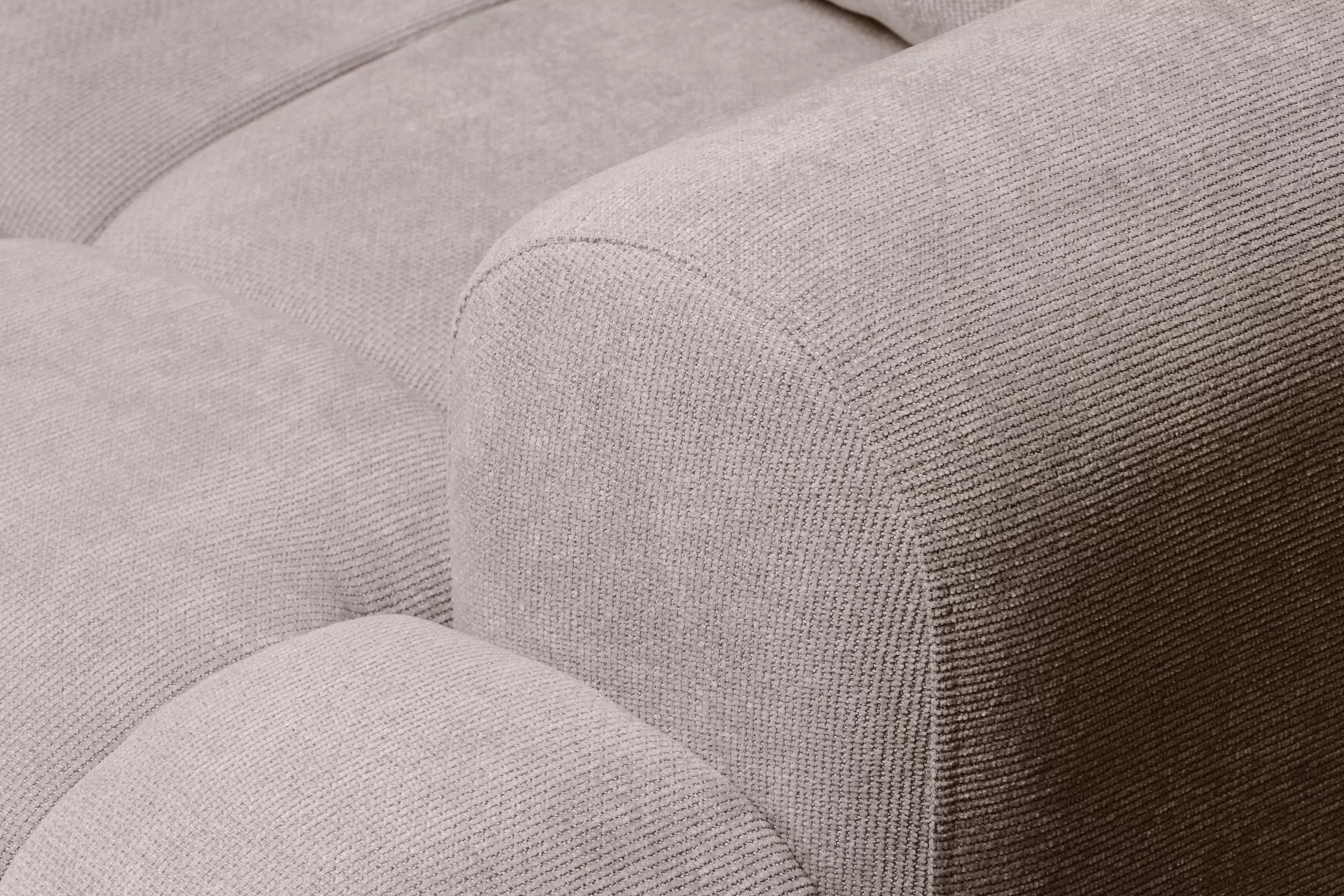 Rozkladacia pohovka Lutario s funkciou spania - tmavobéžová hydrofóbna pletenina Venice 2031 Pohovka Lutario s funkciou spánku - ciemnobezowa plecionka hydrofobowa Venice 2031