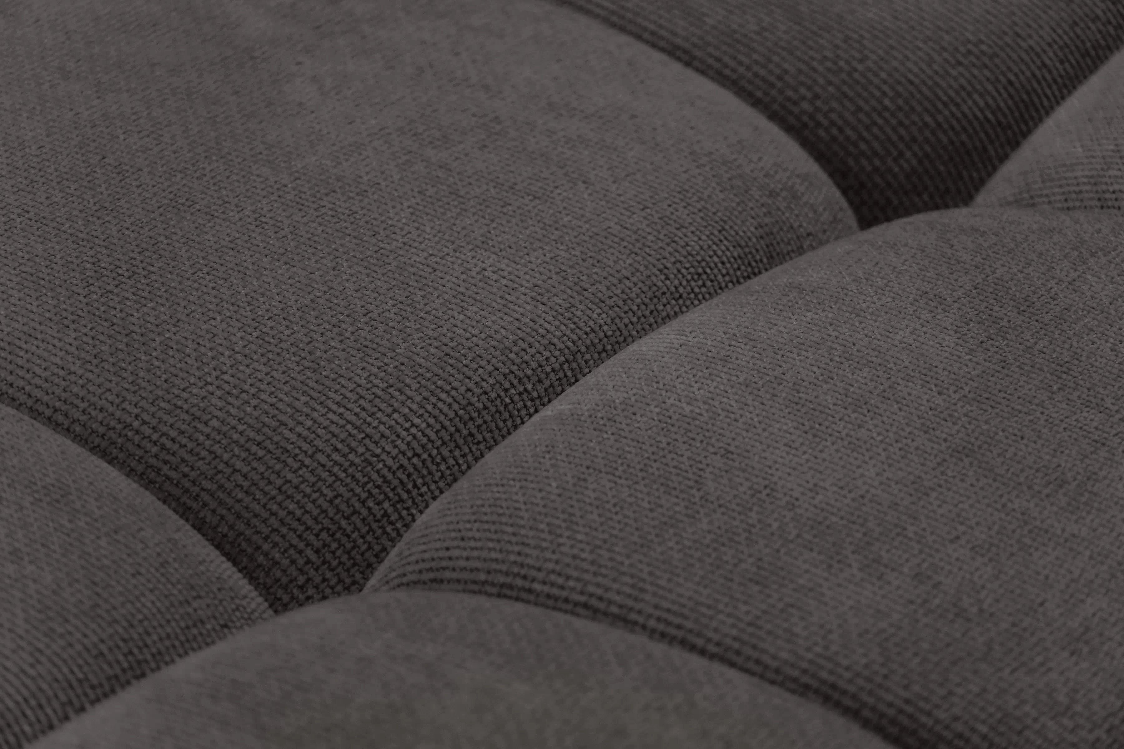 Rozkladacia pohovka Lutario s funkciou spania - tmavosivá hydrofóbna pletenina Venice 2021 Pohovka Lutario s funkciou spánku - ciemnoszara plecionka hydrofobowa Venice 2021