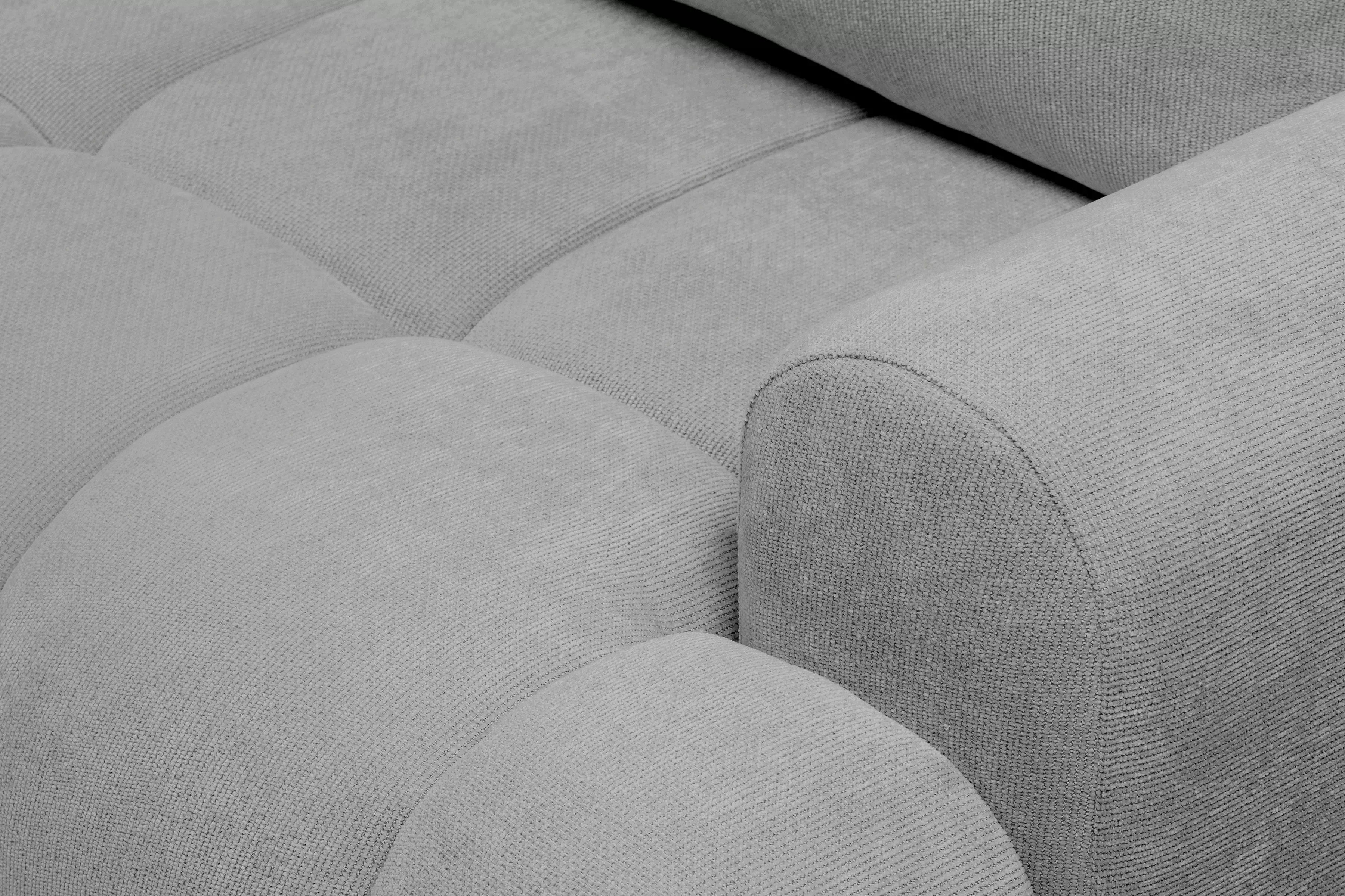 Rozkladacia pohovka Lutario s funkciou spania - sivá hydrofóbna pletenina Venice 2023 Pohovka Lutario s funkciou spánku - šedá plecionka hydrofobowa Venice 2023