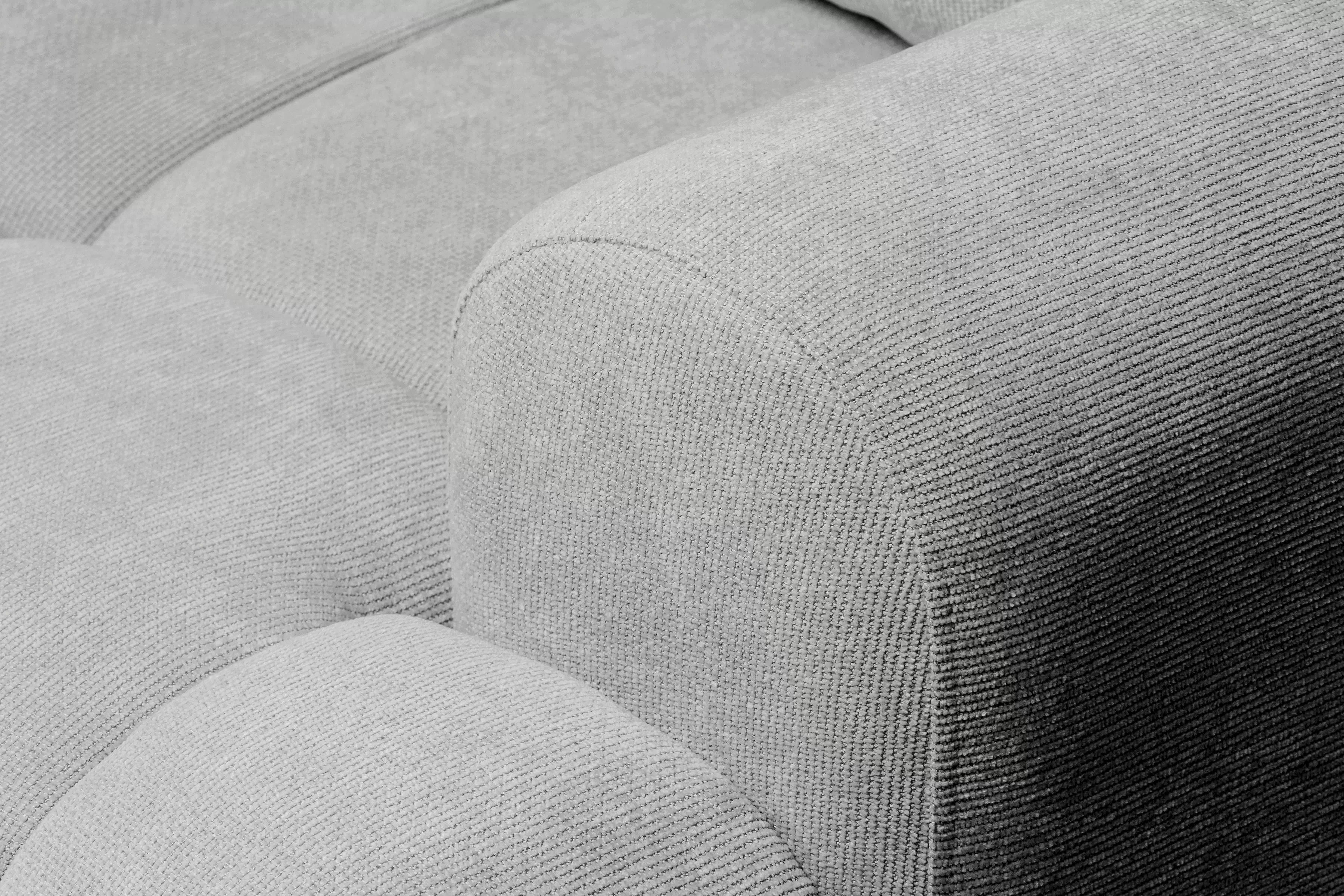 Rozkladacia pohovka Lutario s funkciou spania - sivá hydrofóbna pletenina Venice 2023 Pohovka Lutario s funkciou spánku - šedá plecionka hydrofobowa Venice 2023