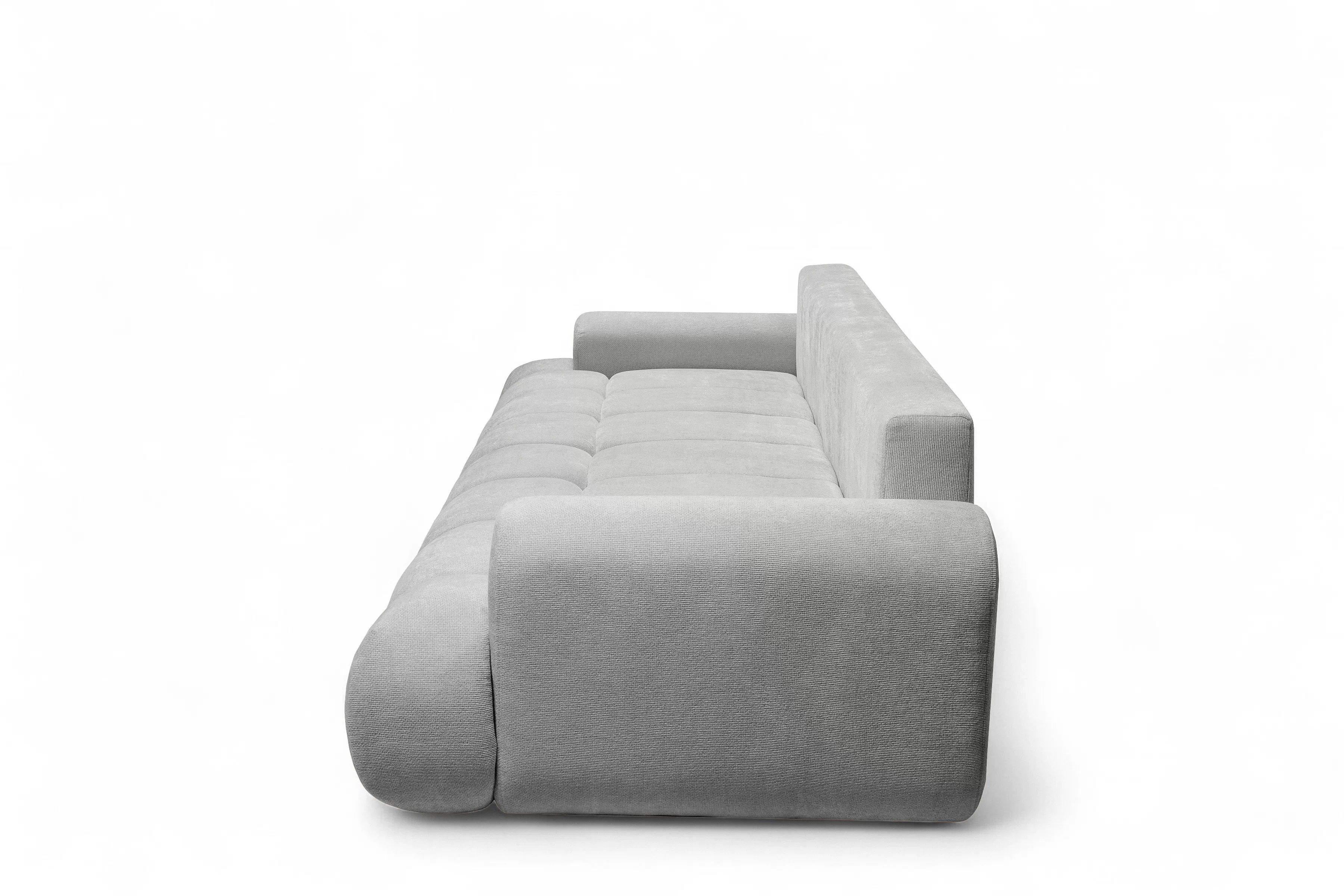 Rozkladacia pohovka Lutario s funkciou spania - sivá hydrofóbna pletenina Venice 2023 Pohovka Lutario s funkciou spánku - šedá plecionka hydrofobowa Venice 2023