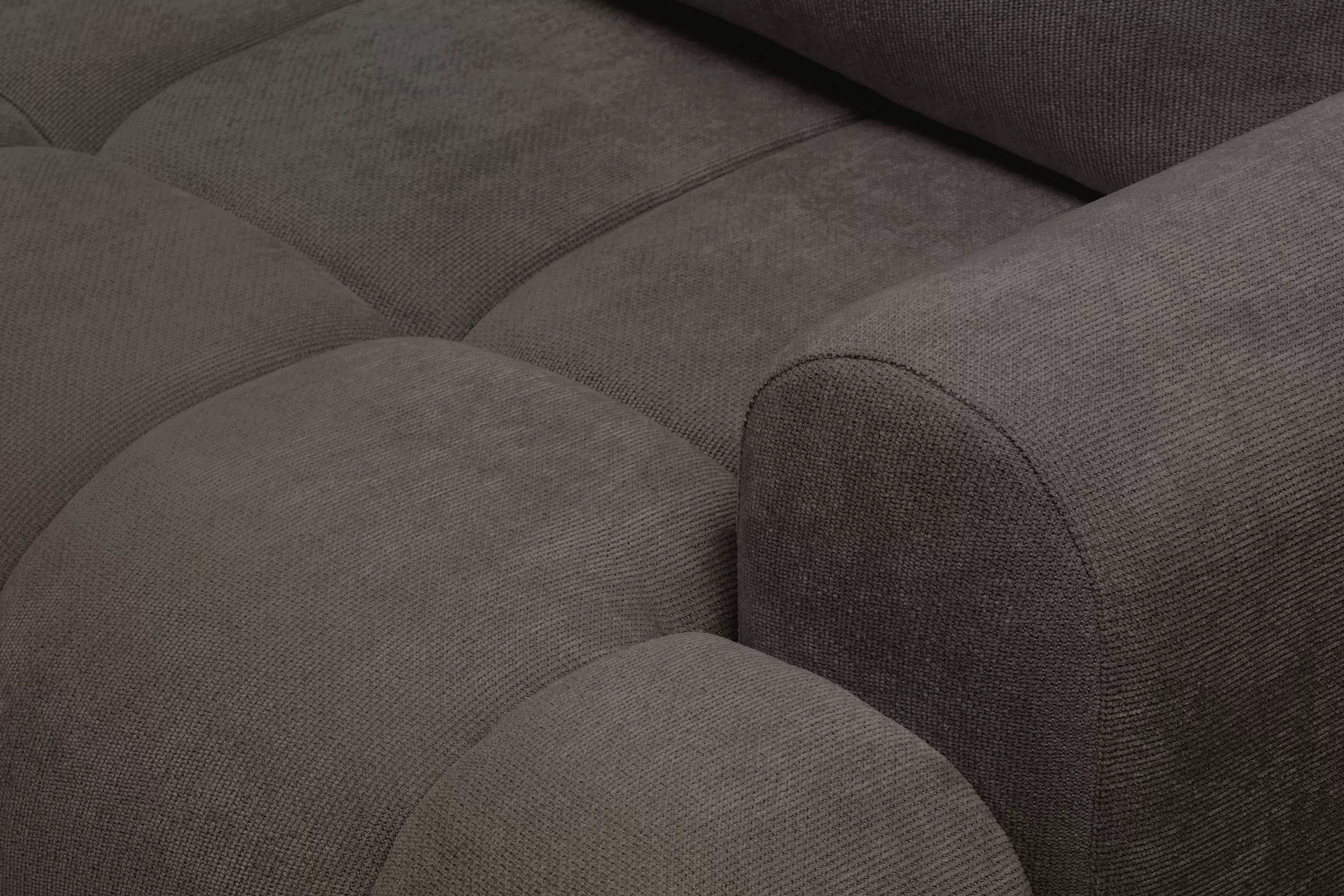 Rozkladacia pohovka Lutario s funkciou spania - sivohnedá pletenina hydrofóbna Venice 2022 Pohovka Lutario s funkciou spánku - szarobrazowa plecionka hydrofobowa Venice 2022