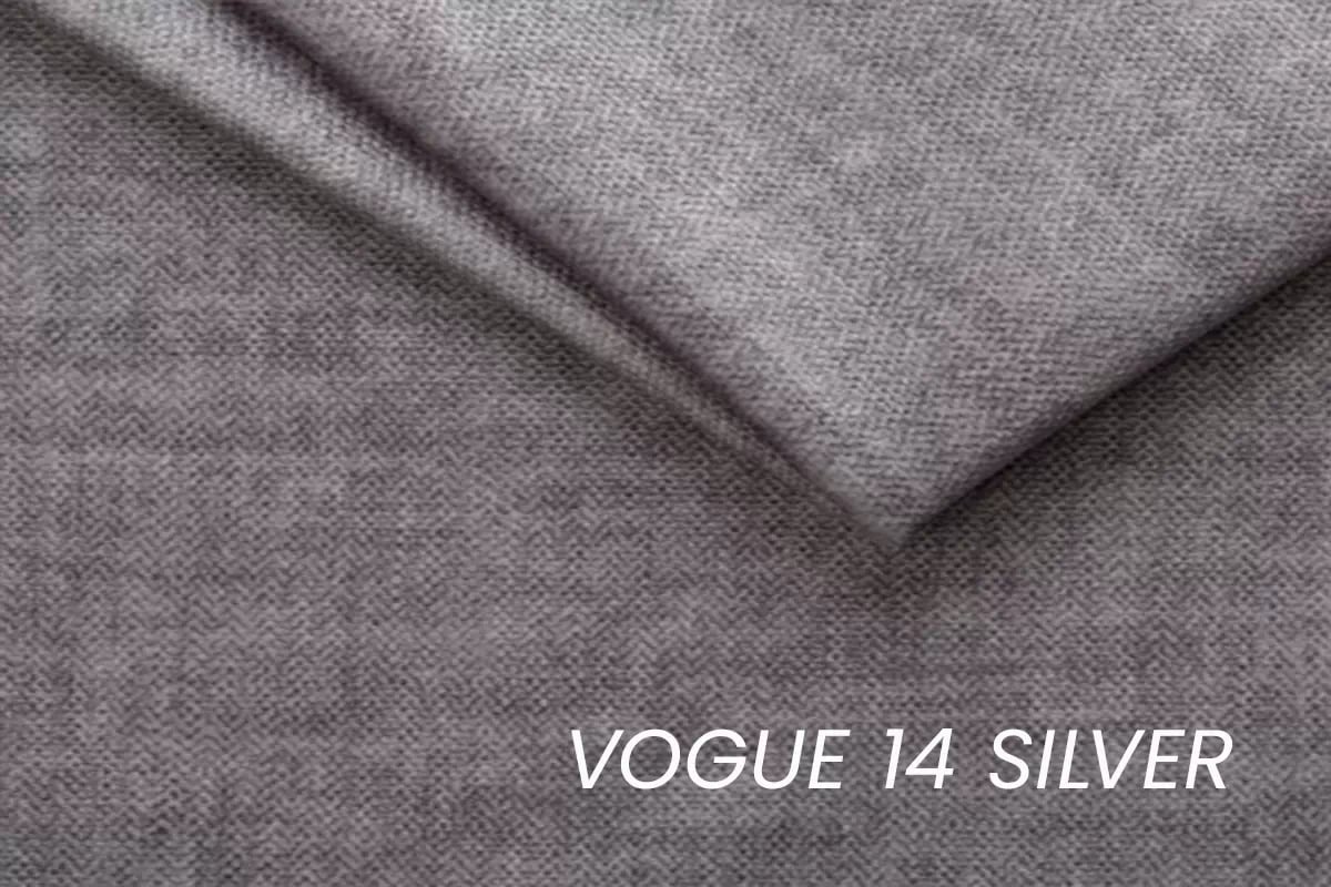 Pohovka Luzano s rozkladom na spanie - sivý zamat Vogue 14 Pohovka Luzano s funkciou spánku  - šedý velúr Vogue 14