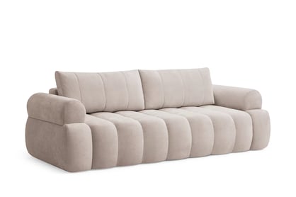 Rozkládací pohovka Mavelia - béžový pletený materiál Kiara 852