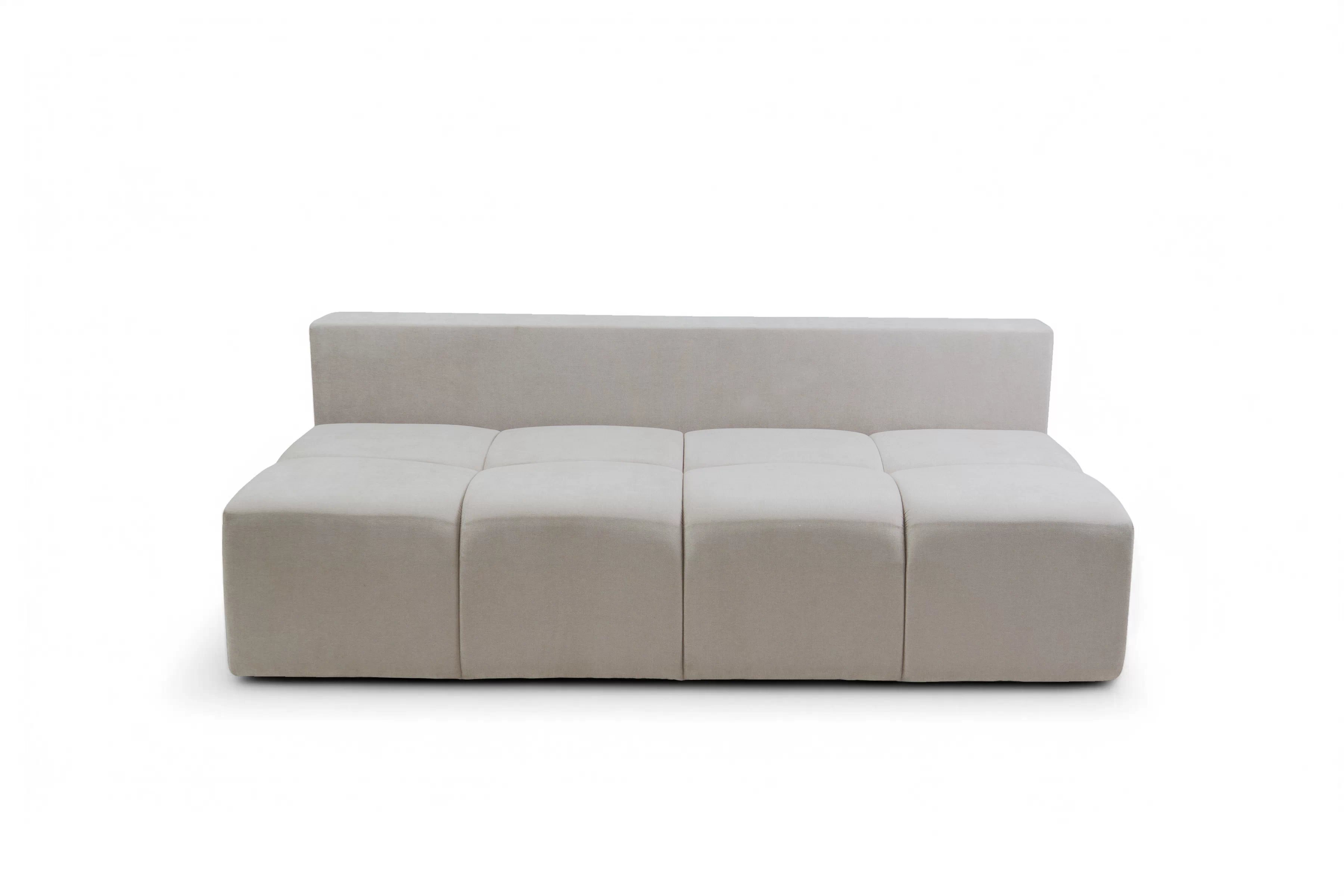 Rozkládací pohovka Natario s úložným prostorem - béžová látka Wind 05 Pohovka Natario rozkladana s úložným prostorem- béžová šenil Wind 5