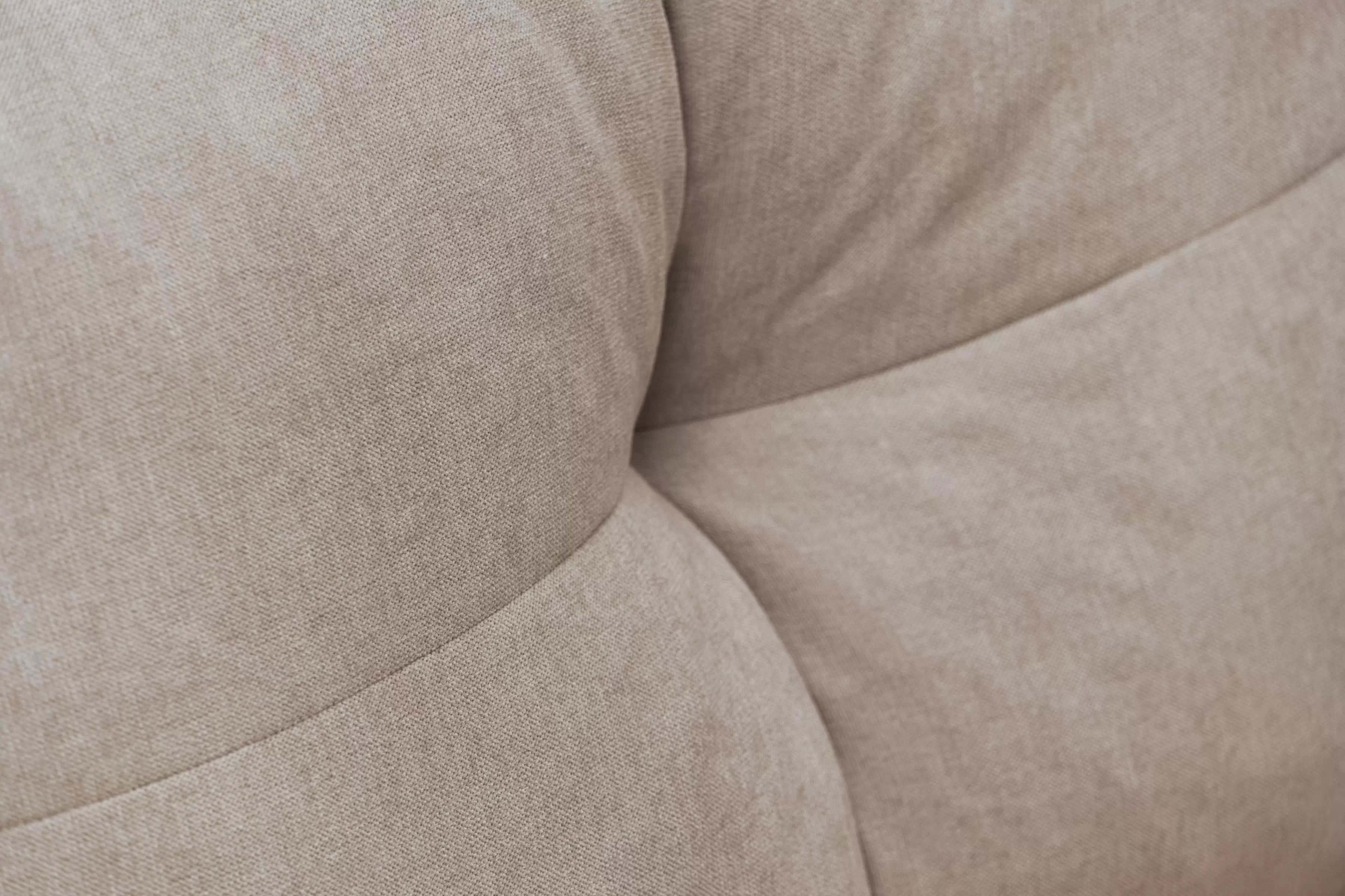 Rozkládací pohovka Natario s úložným prostorem - tmavě béžová látka Wind 11 Pohovka Natario rozkladana s úložným prostorem- tmavý béžová šenil Wind 11