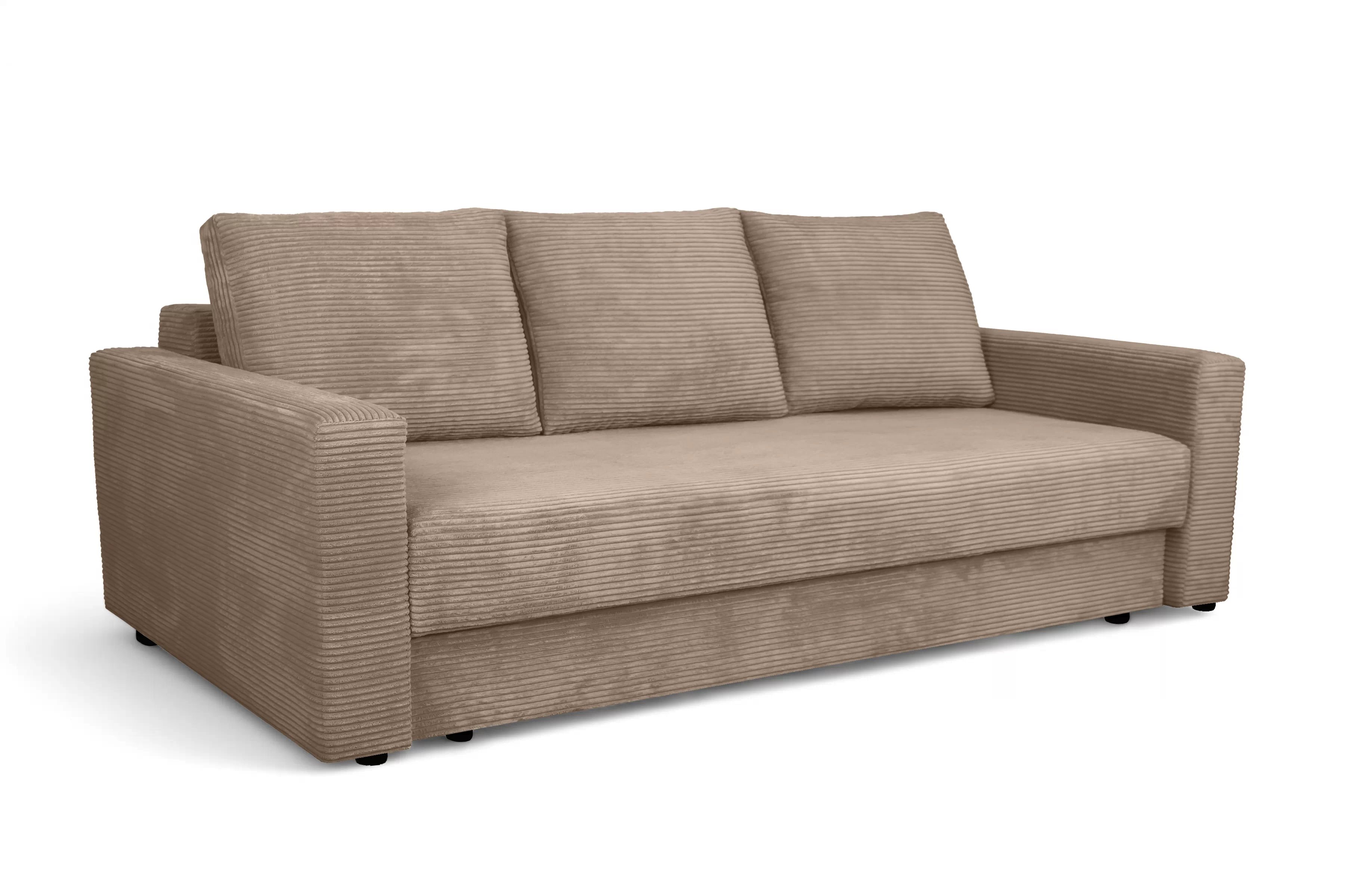 Rozkladacia pohovka Bizon - béžový menčester Lincoln 17 Pohovka rozkladana do obývacej izby Bizon - béžový MENČESTER Lincoln 17