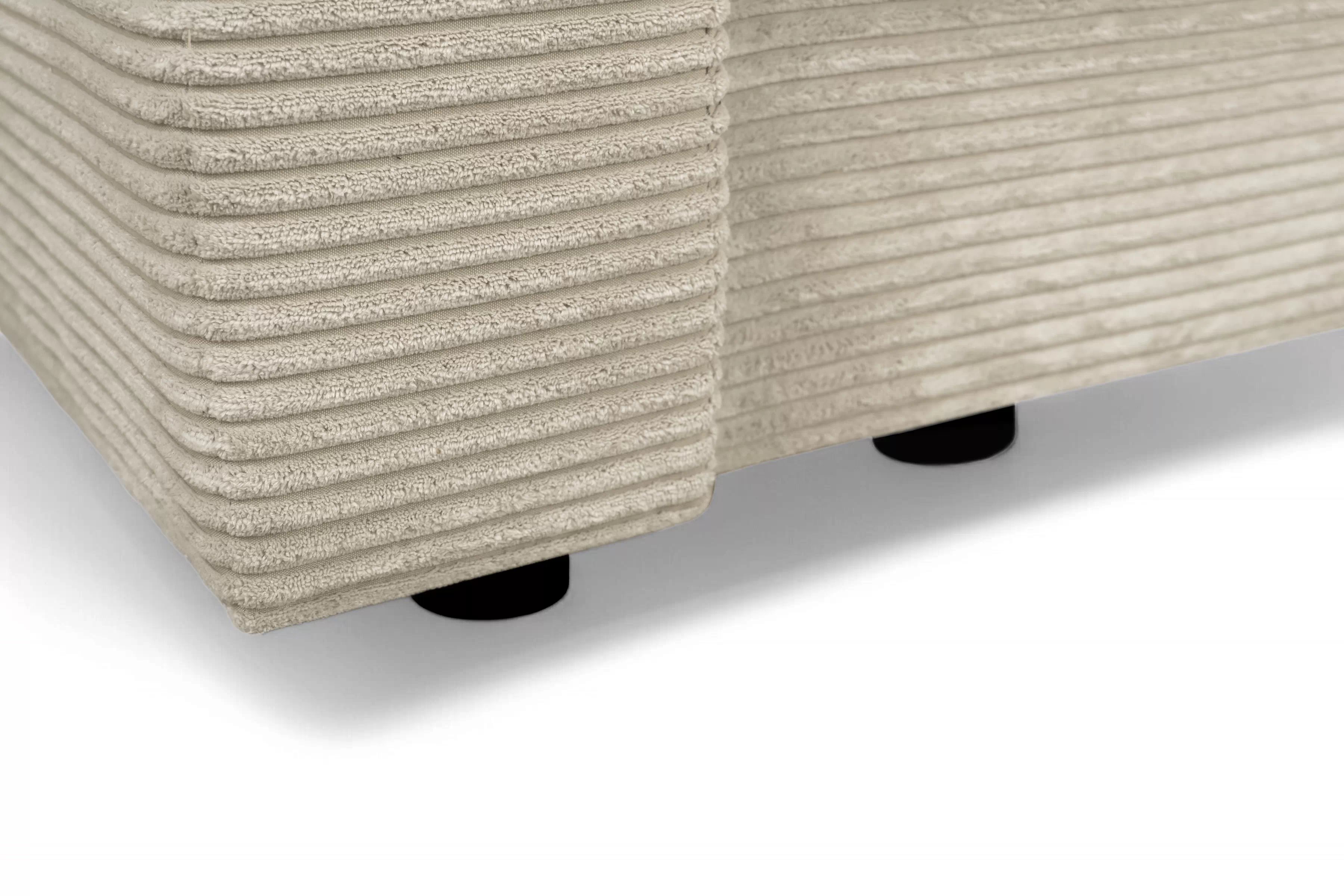 Rozkládací pohovka Bizon - krémový manšestr Lincoln 03 Pohovka rozkladana pro obývacího pokoje Bizon - Krémový manšestr Lincoln 03 