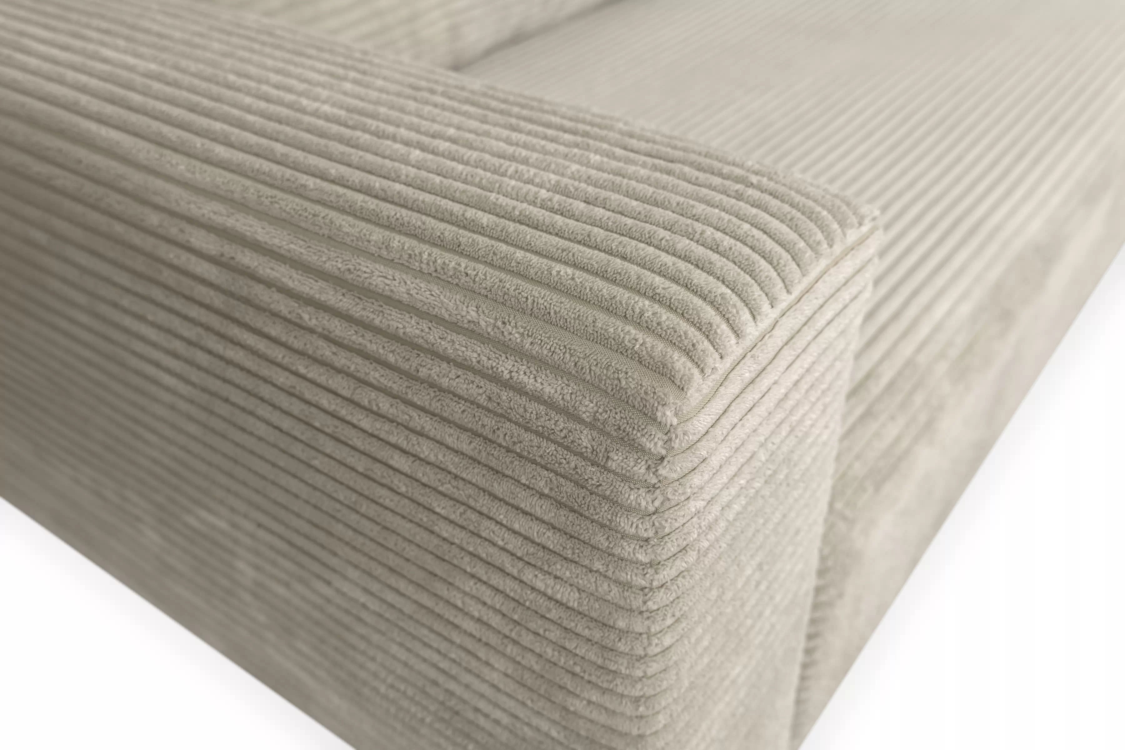 Rozkládací pohovka Bizon - krémový manšestr Lincoln 03 Pohovka rozkladana pro obývacího pokoje Bizon - Krémový manšestr Lincoln 03 