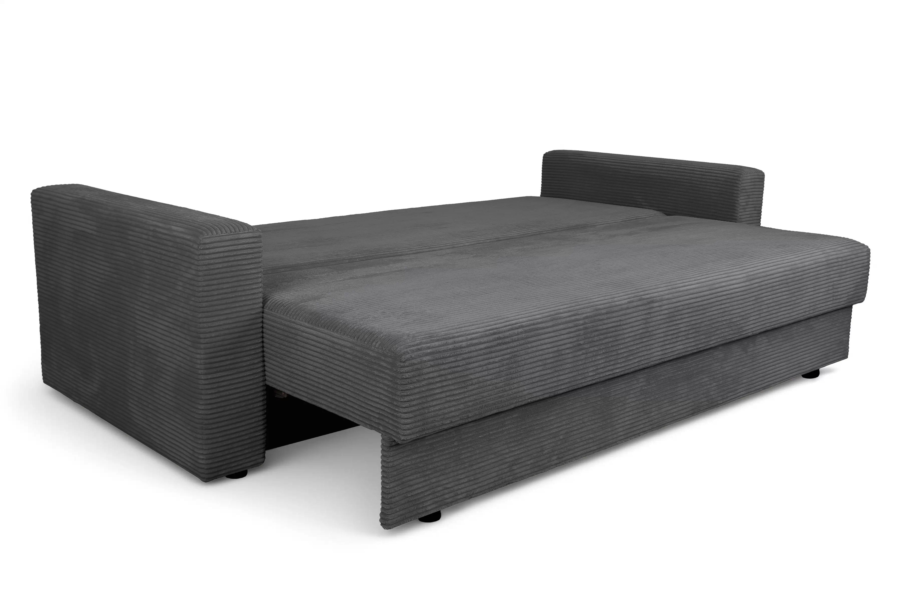 Rozkladacia pohovka Bizon - sivý menčester Lincoln 90 Pohovka rozkladana do obývacej izby Bizon - šedý MENČESTER Lincoln 90