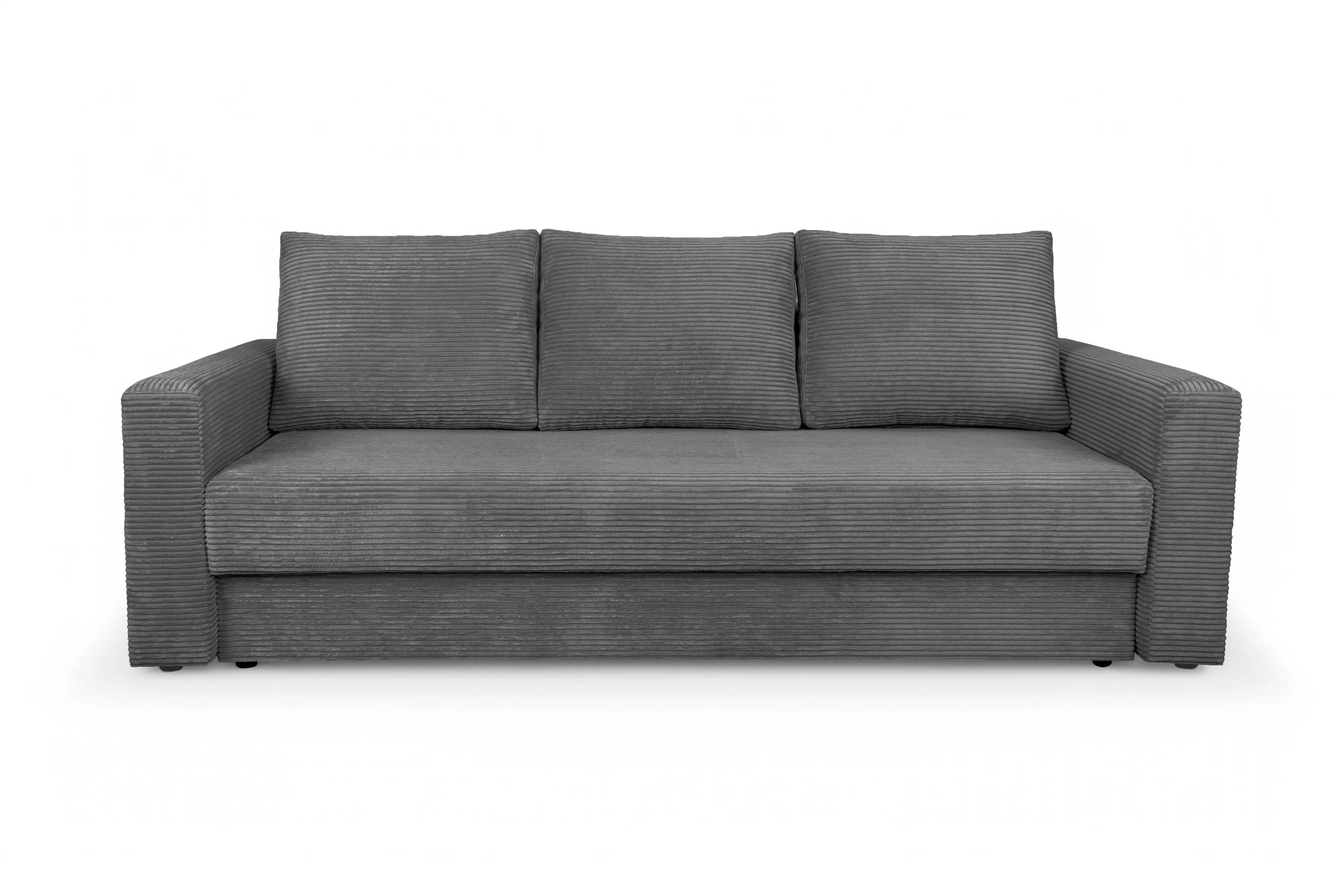 Rozkladacia pohovka Bizon - sivý menčester Lincoln 90 Pohovka rozkladana do obývacej izby Bizon - šedý MENČESTER Lincoln 90