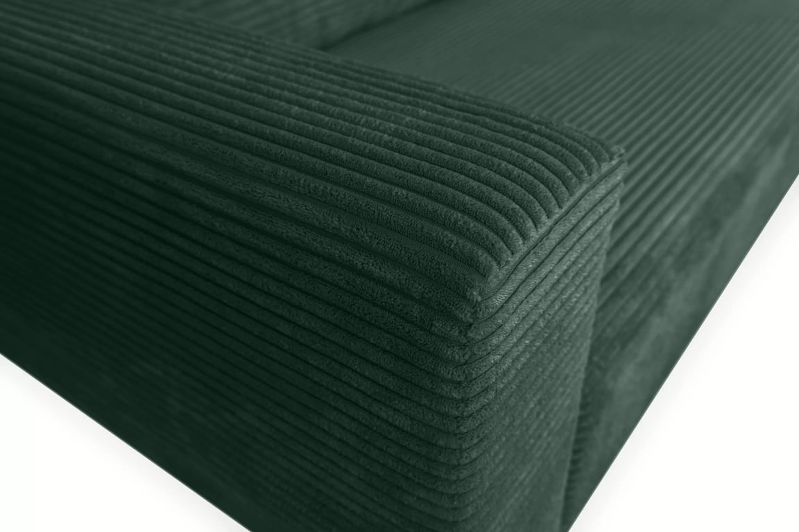 Canapea extensibilă Bizon - tapițerie catifea verde Lincoln 39 / picioare wenge Canapea rozkladana pentru camera de zi Bizon - verde catifea Lincoln 39 / wenge 