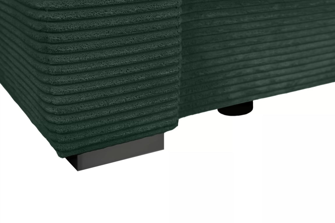 Canapea extensibilă Bizon - tapițerie catifea verde Lincoln 39 / picioare wenge Canapea rozkladana pentru camera de zi Bizon - verde catifea Lincoln 39 / wenge 