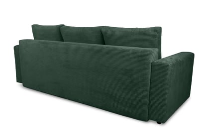 Canapea extensibilă Bizon - tapițerie catifea verde Lincoln 39 / picioare wenge Canapea rozkladana pentru camera de zi Bizon - verde catifea Lincoln 39 / wenge 