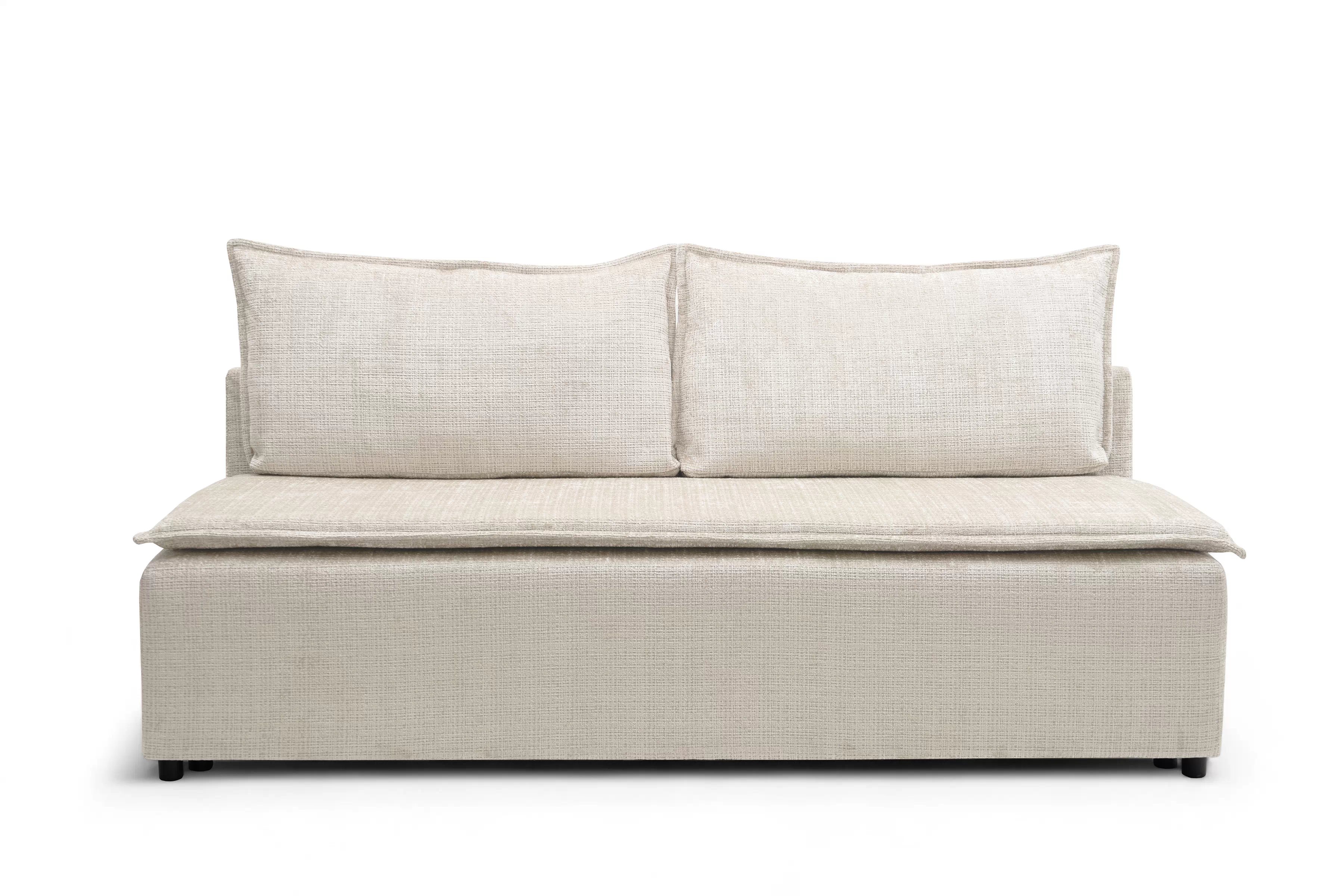 Rozkladacia pohovka Firioza - béžová žinylka Cremona 02 Pohovka rozkladana Firioza S vnútorným úložným priestorom- béžový šenil Cremona 02