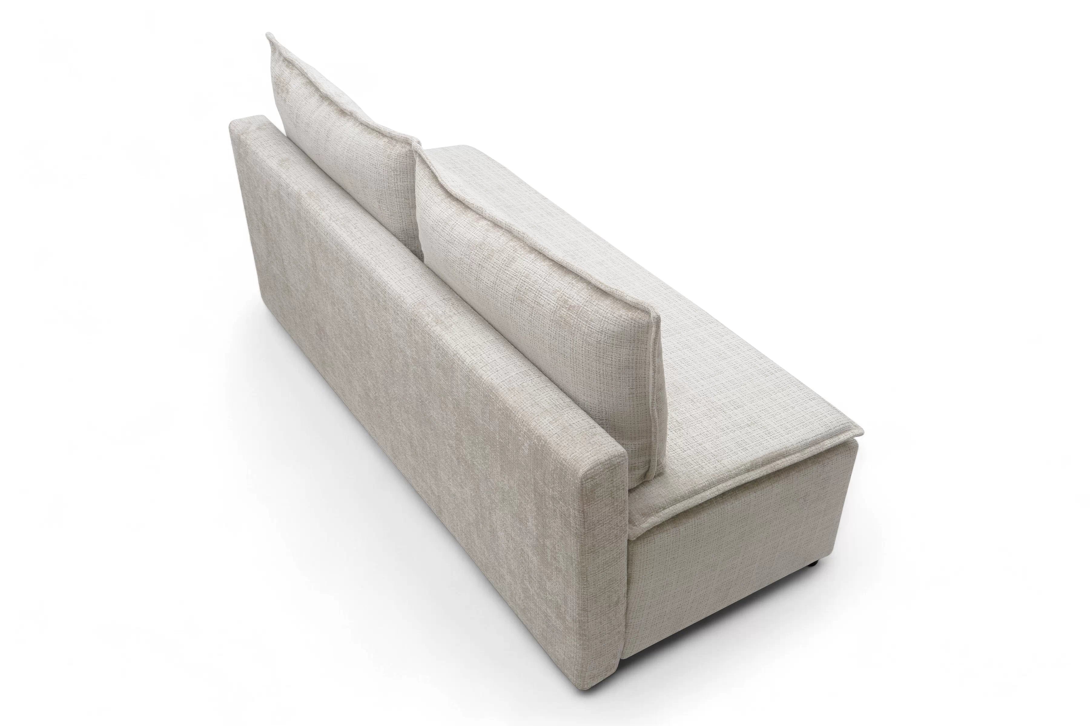 Rozkladacia pohovka Firioza - béžová žinylka Cremona 02 Pohovka rozkladana Firioza S vnútorným úložným priestorom- béžový šenil Cremona 02