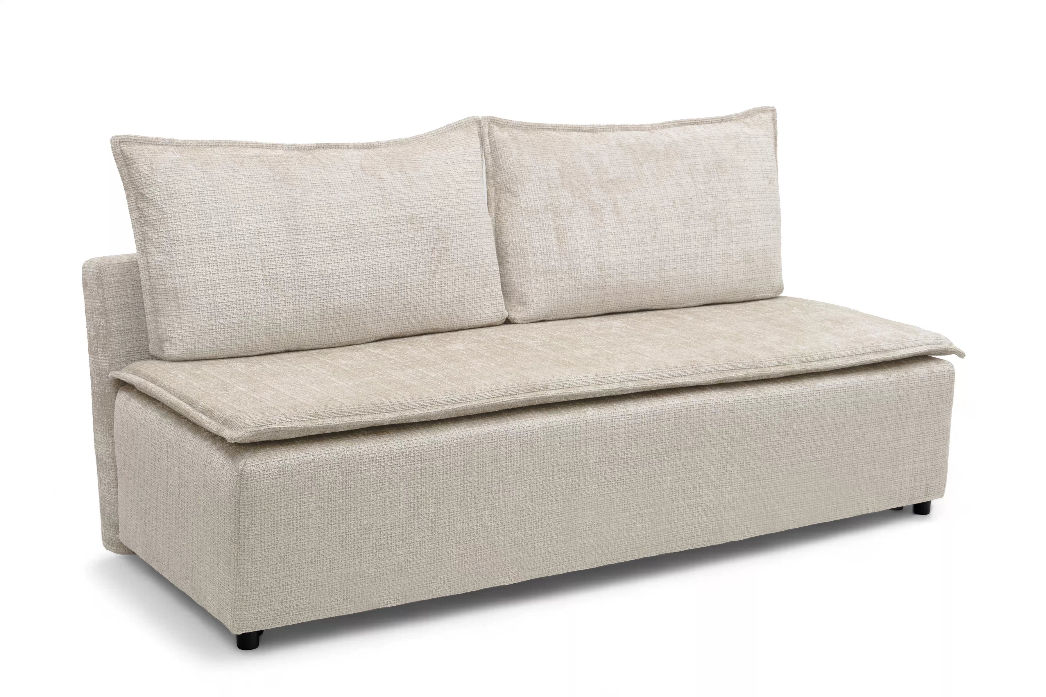 Rozkladacia pohovka Firioza - béžová žinylka Cremona 02 Pohovka rozkladana Firioza S vnútorným úložným priestorom- béžový šenil Cremona 02