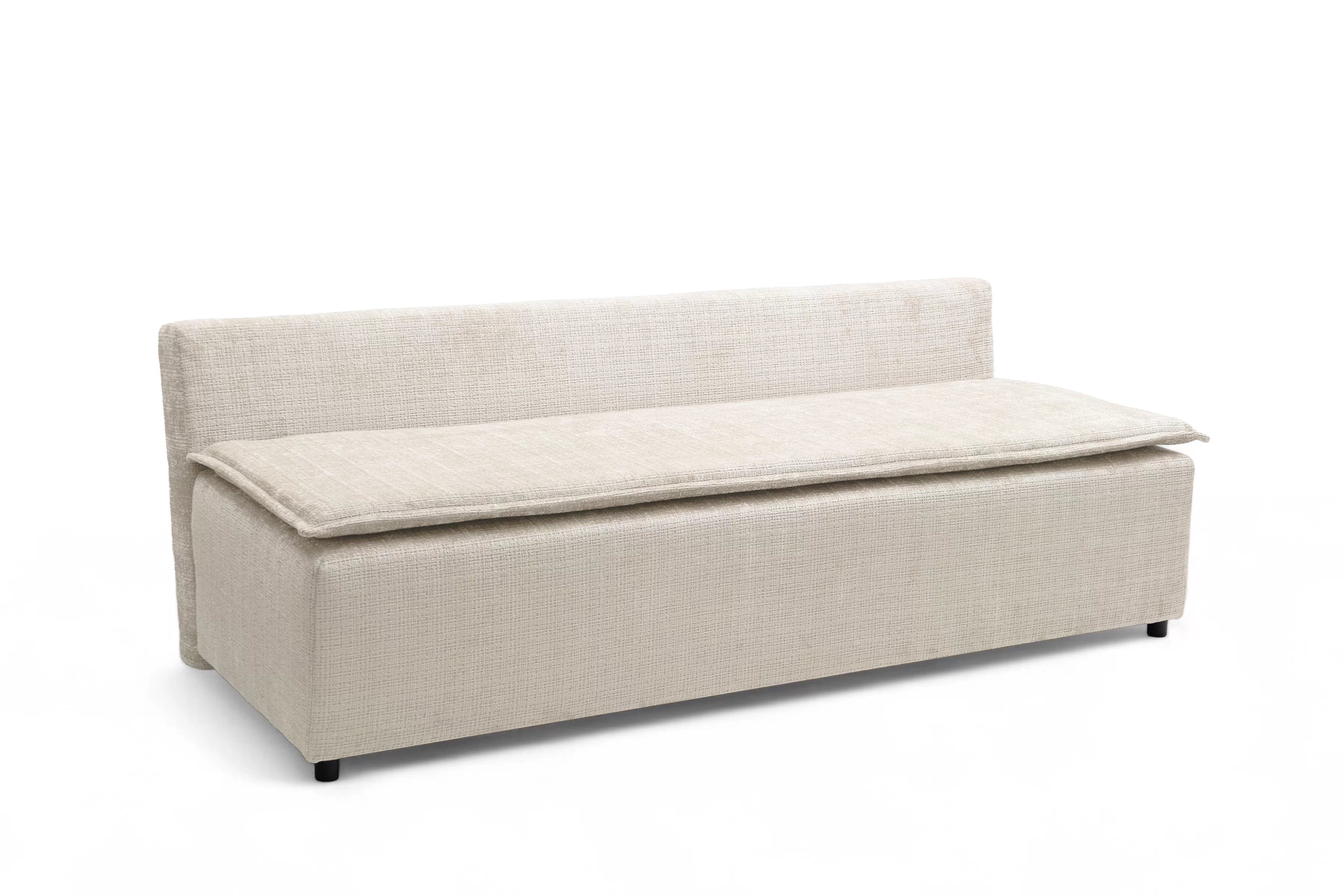 Rozkladacia pohovka Firioza - béžová žinylka Cremona 02 Pohovka rozkladana Firioza S vnútorným úložným priestorom- béžový šenil Cremona 02