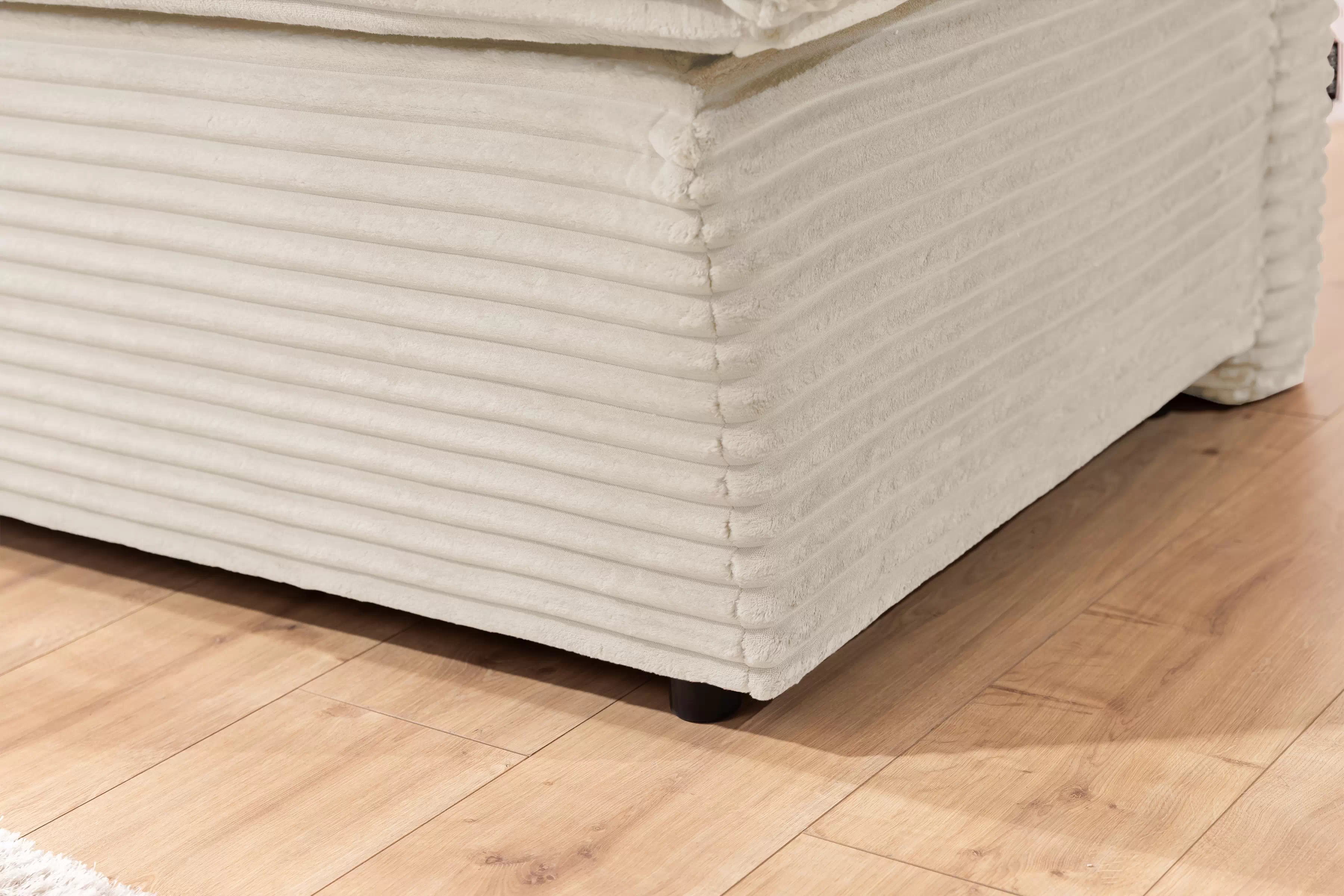 Pohovka rozkladana Firioza s úložným prostorem- béžová plusz Tilia 03 Pohovka rozkladana Firioza s úložným prostorem- ecru plusz Tilia 03