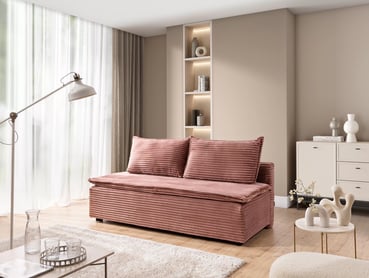 Rozkládací pohovka Firioza s úložným prostorem – růžová Tilia 62 Pohovka rozkladana Firioza s úložným prostorem- Růžová plusz Tilia 62