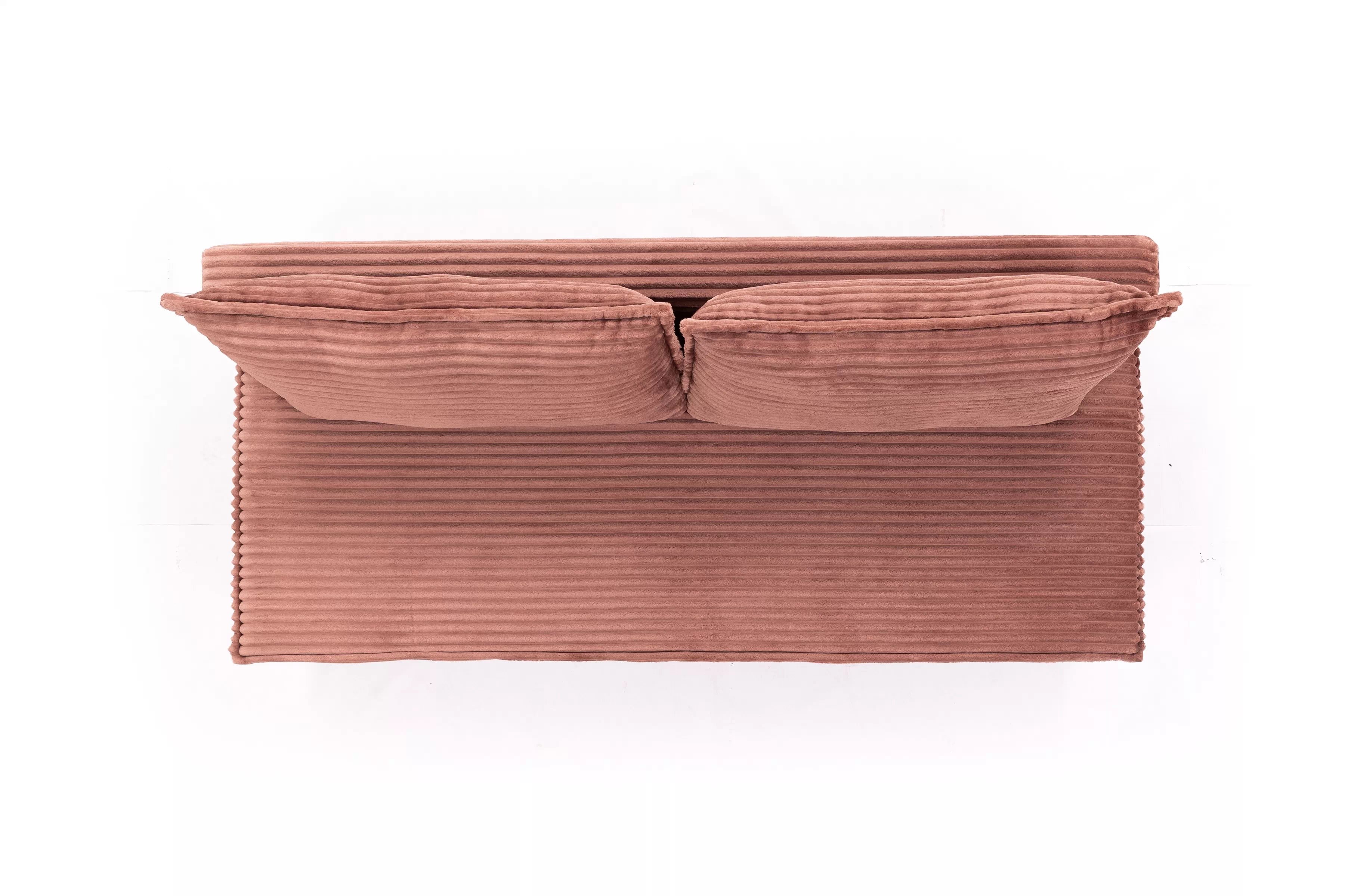 Rozkladacia pohovka Firioza – ružový plyš Tilia 62 Pohovka rozkladana Firioza S vnútorným úložným priestorom- Ružová plusz Tilia 62