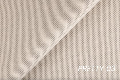 Rozkladacia pohovka Fitelia s úložným priestorom – svetlobéžový plyš Pretty 03 / bukové nožičky Pohovka rozkladana Fitelia S vnútorným úložným priestorom- svetlý béžový plusz Pretty 03 / buk 
