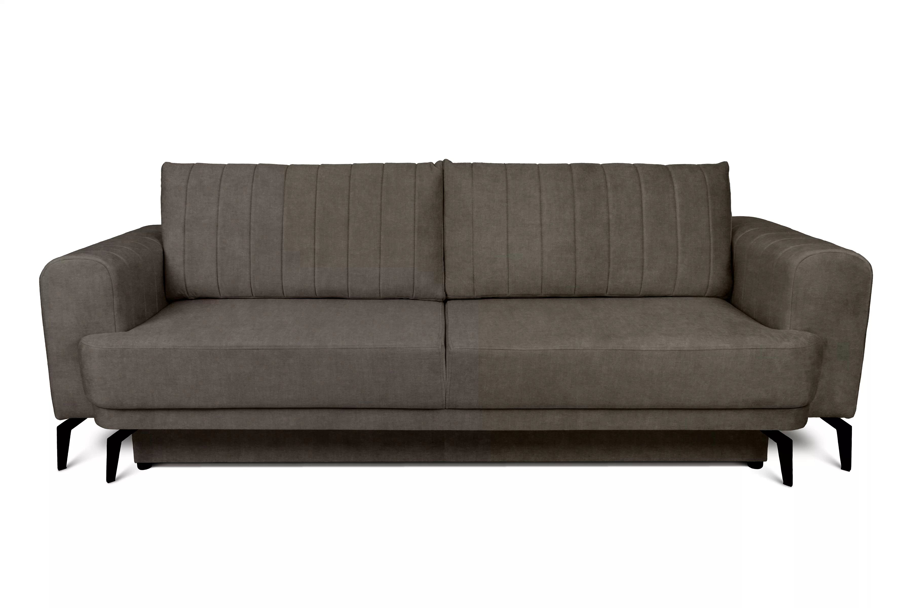 Rozkládací pohovka Luzano - hnědý hydrofobní samet Zetta 293 Pohovka rozkladana Luzano - hnědá wewet hydrofobní  Zetta 293