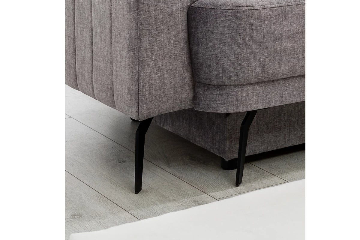 Rozkládací pohovka Luzano Gauč z czarnymi nozkami 