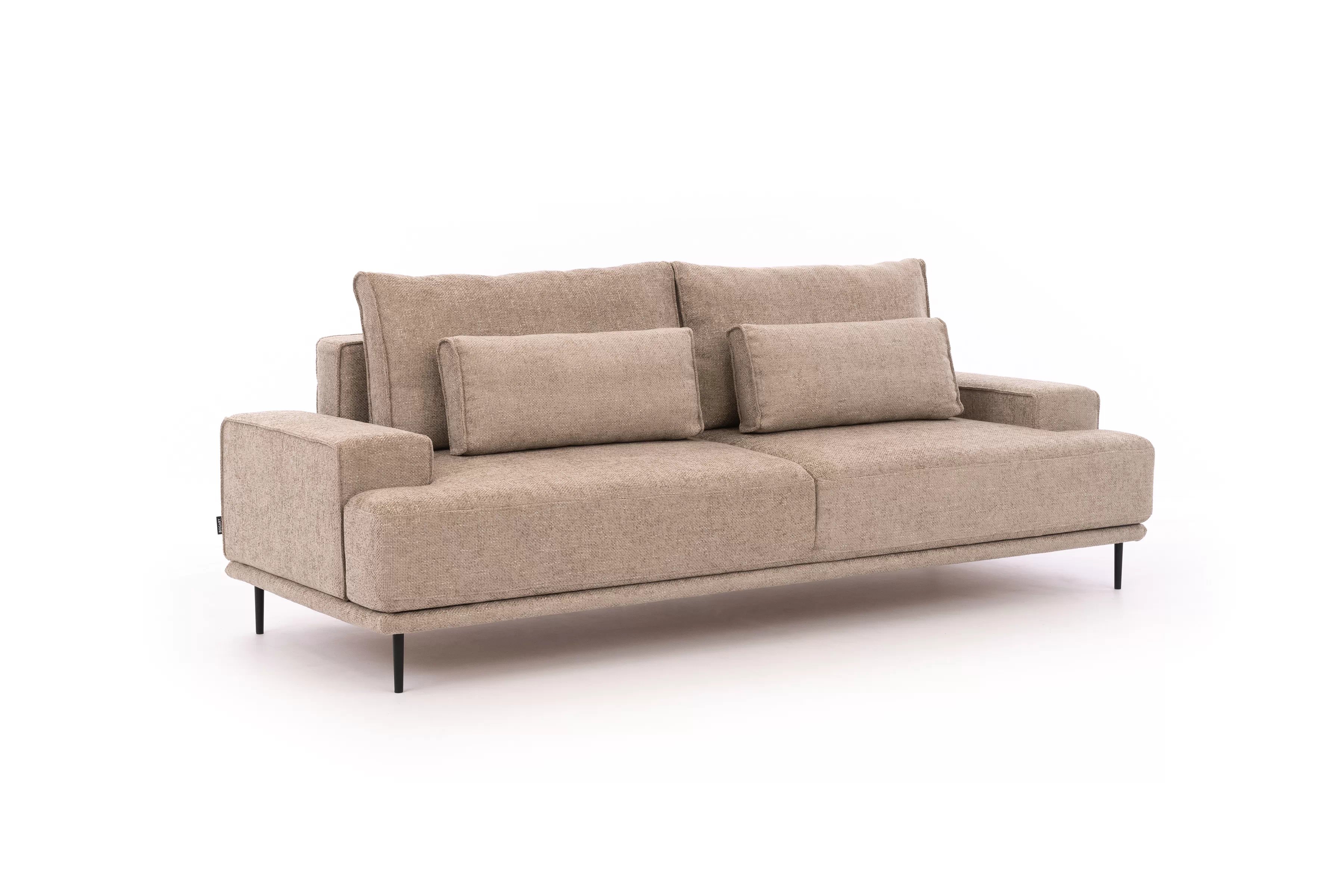 Rozkladacia pohovka Nicole - béžová tkanina Magni 206.03 Pohovka rozkladana Nicole - Béžová plecionka Magni 206.03