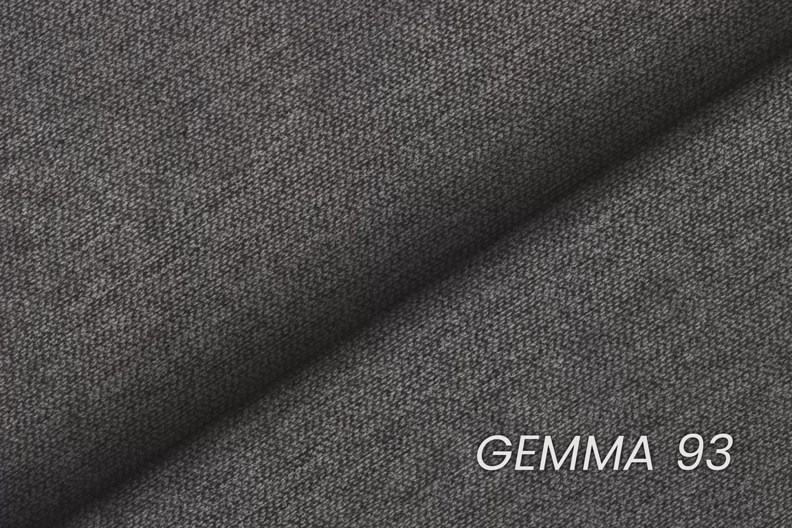 Trojmiestna rozkladacia pohovka Romano – tmavosivá pletená látka Gemma 93 / bukové nožičky Pohovka rozkladana trojmiestna Romano - ciemno šedá plecionka Gemma 93