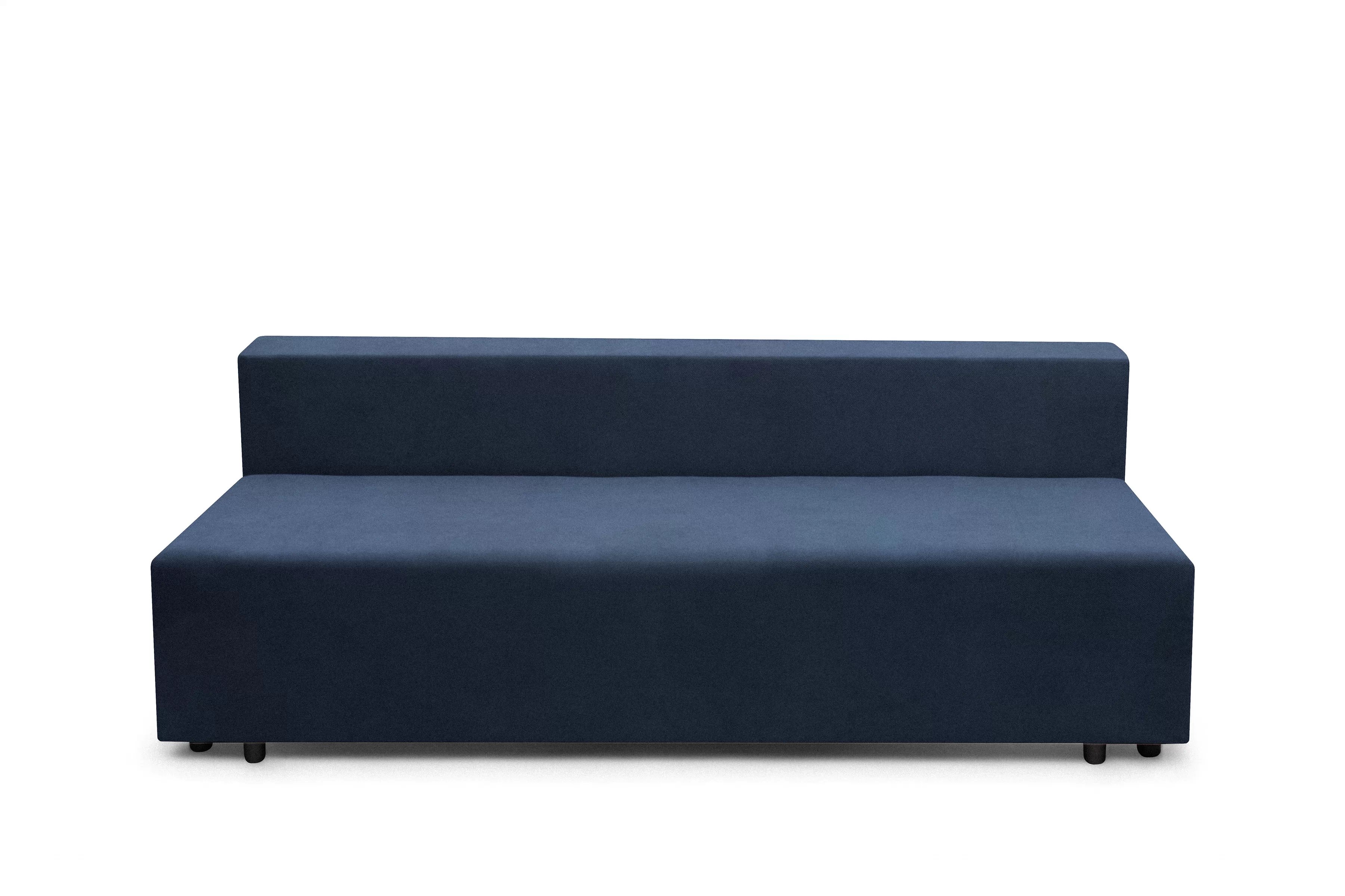 Rozkladacia pohovka Morena s úložným priestorom – tmavomodrý hydrofóbny plyš Pretty 22 Pohovka rozkladana s úložným priestorom Morena - námornícka modrá plusz hydrofobowy Pretty 22