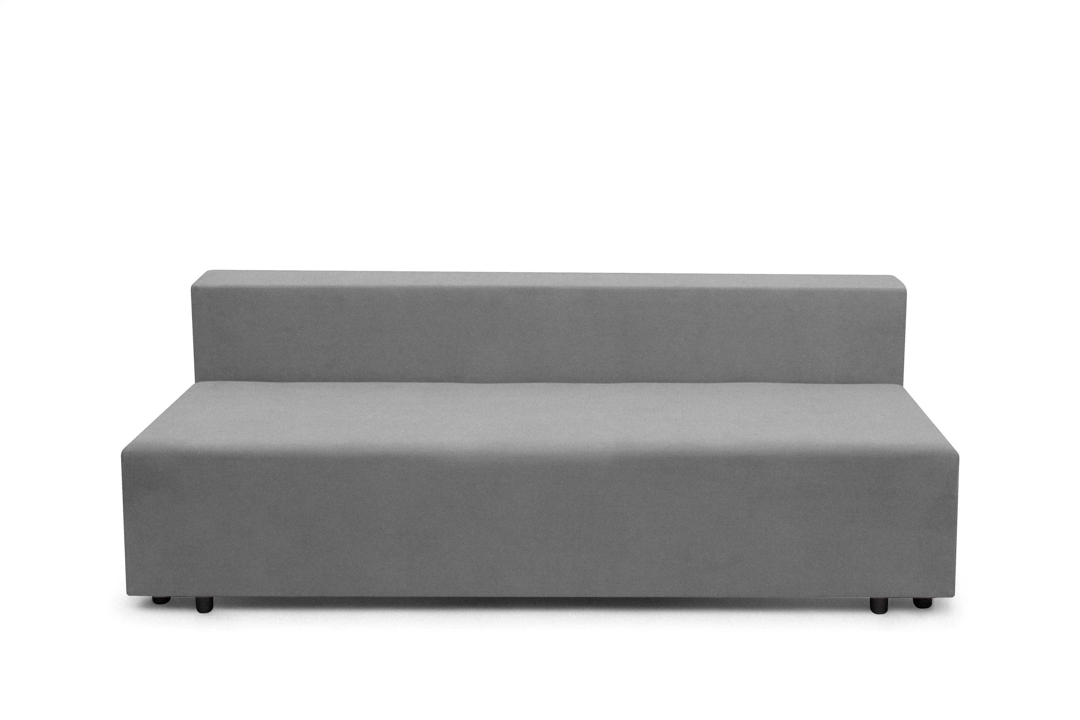 Rozkladacia pohovka Morena s úložným priestorom – sivý hydrofóbny plyš Pretty 17 Pohovka rozkladana s úložným priestorom Morena - šedý plusz hydrofobowy Pretty 17