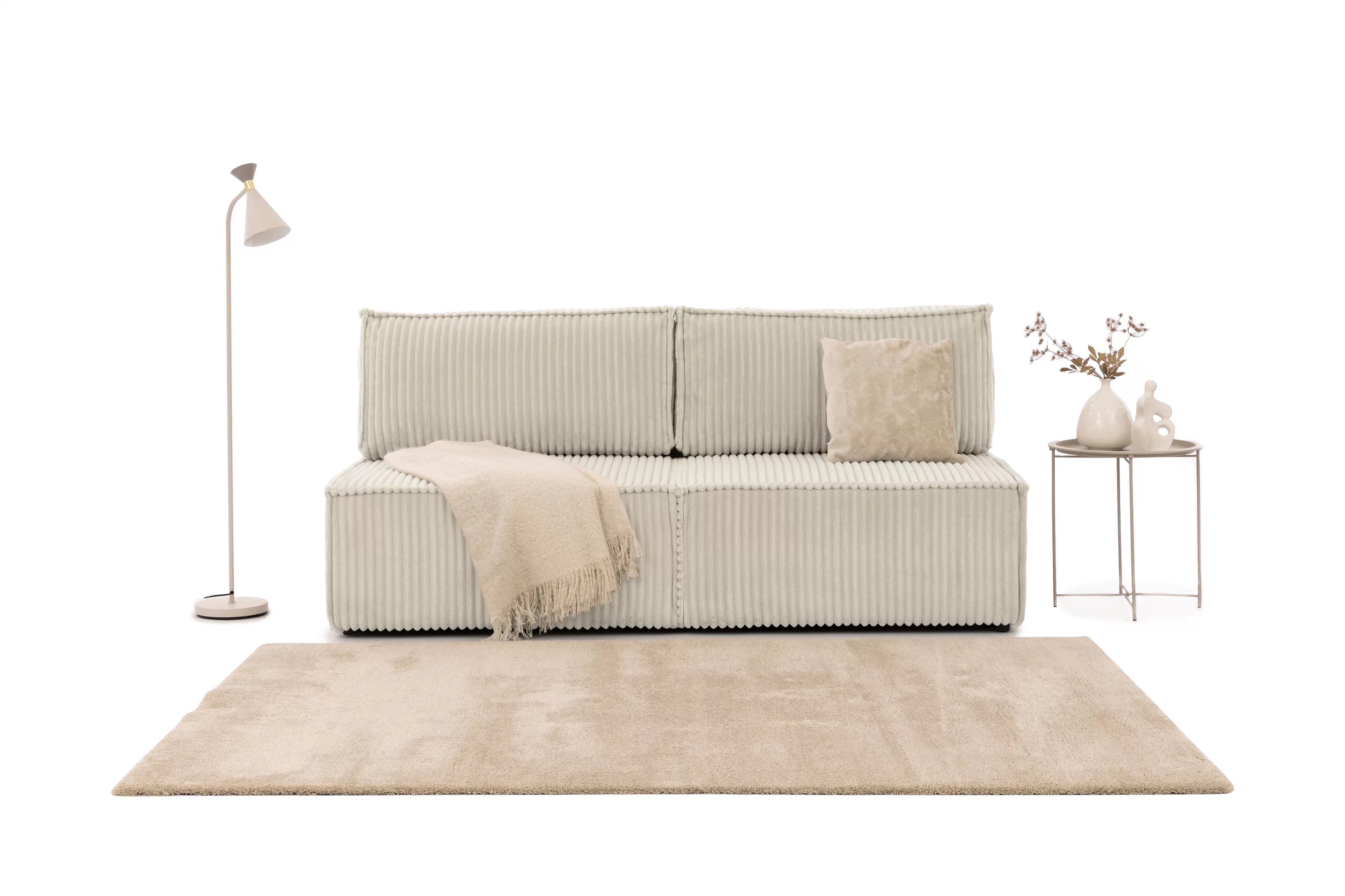 Pohovka Solvero s funkciou spania - béžový plyš Tilia 03 Pohovka Solvero s funkciou spánku - béžový plusz Tilia 03