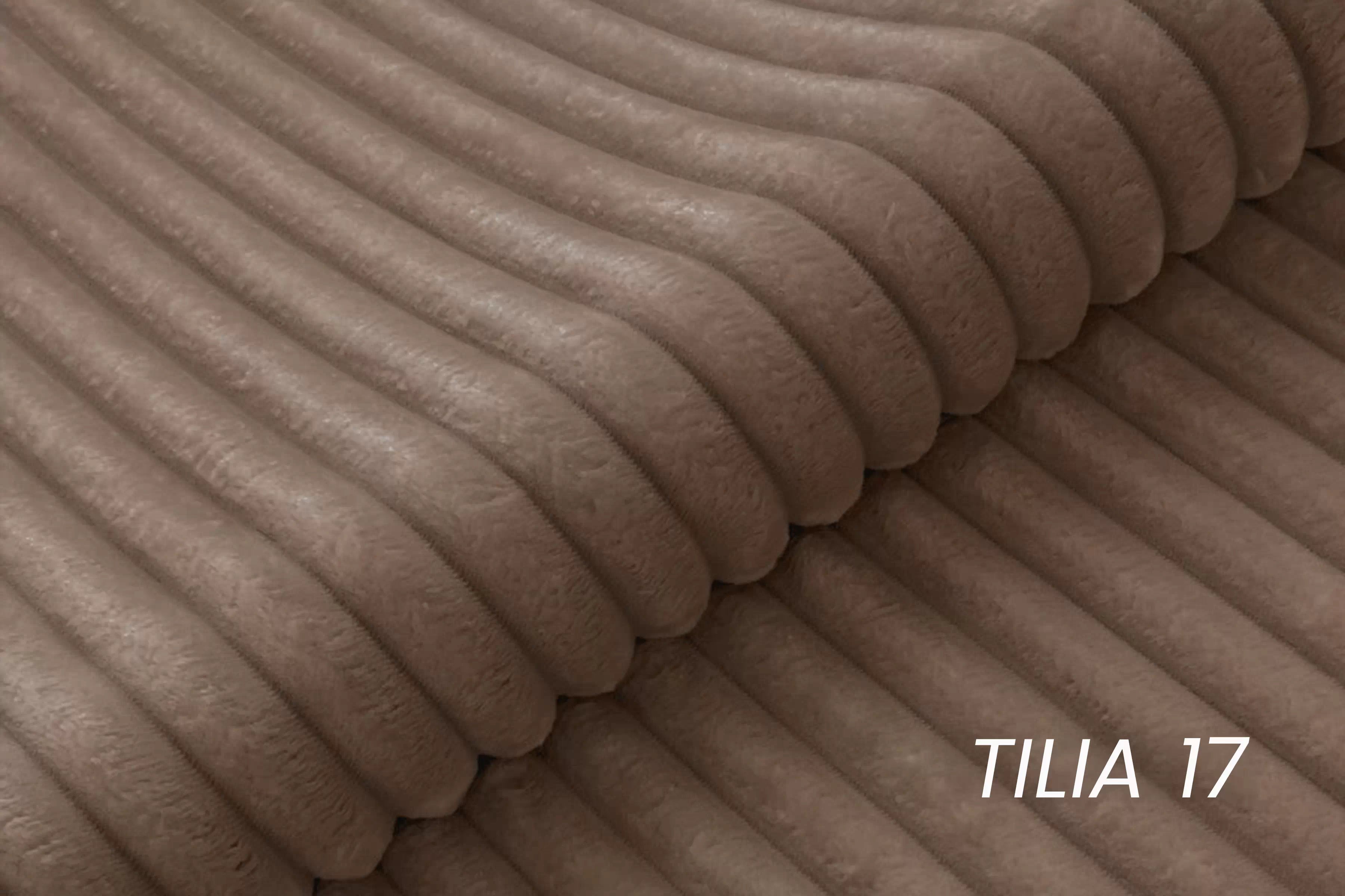 Rozkládací pohovka Solvero - tmavě béžový plyš Tilia 17 Pohovka Solvero rozkládací - béžová plusz Tilia 17