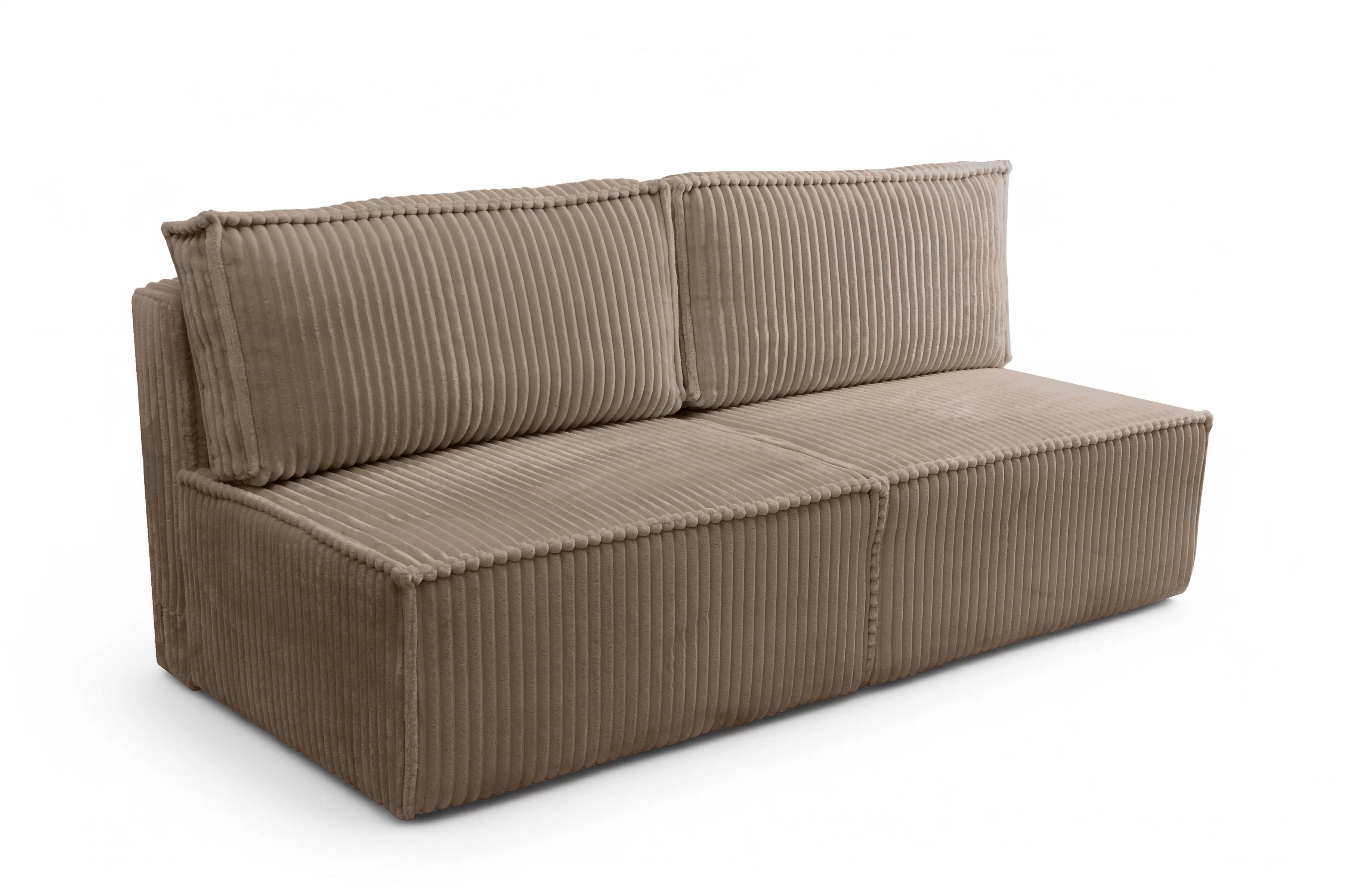 Pohovka Solvero s funkciou spania - tmavobéžový plyš Tilia 17 Pohovka Solvero s funkciou spánku - béžový plusz Tilia 17