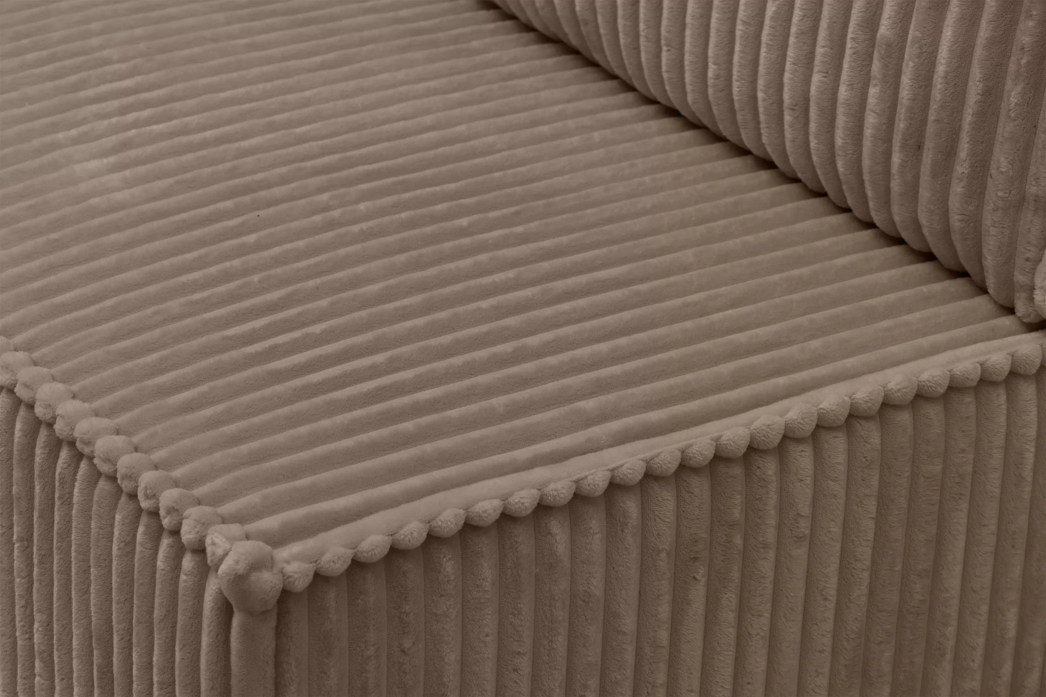 Pohovka Solvero s funkciou spania - tmavobéžový plyš Tilia 17 Pohovka Solvero s funkciou spánku - béžový plusz Tilia 17