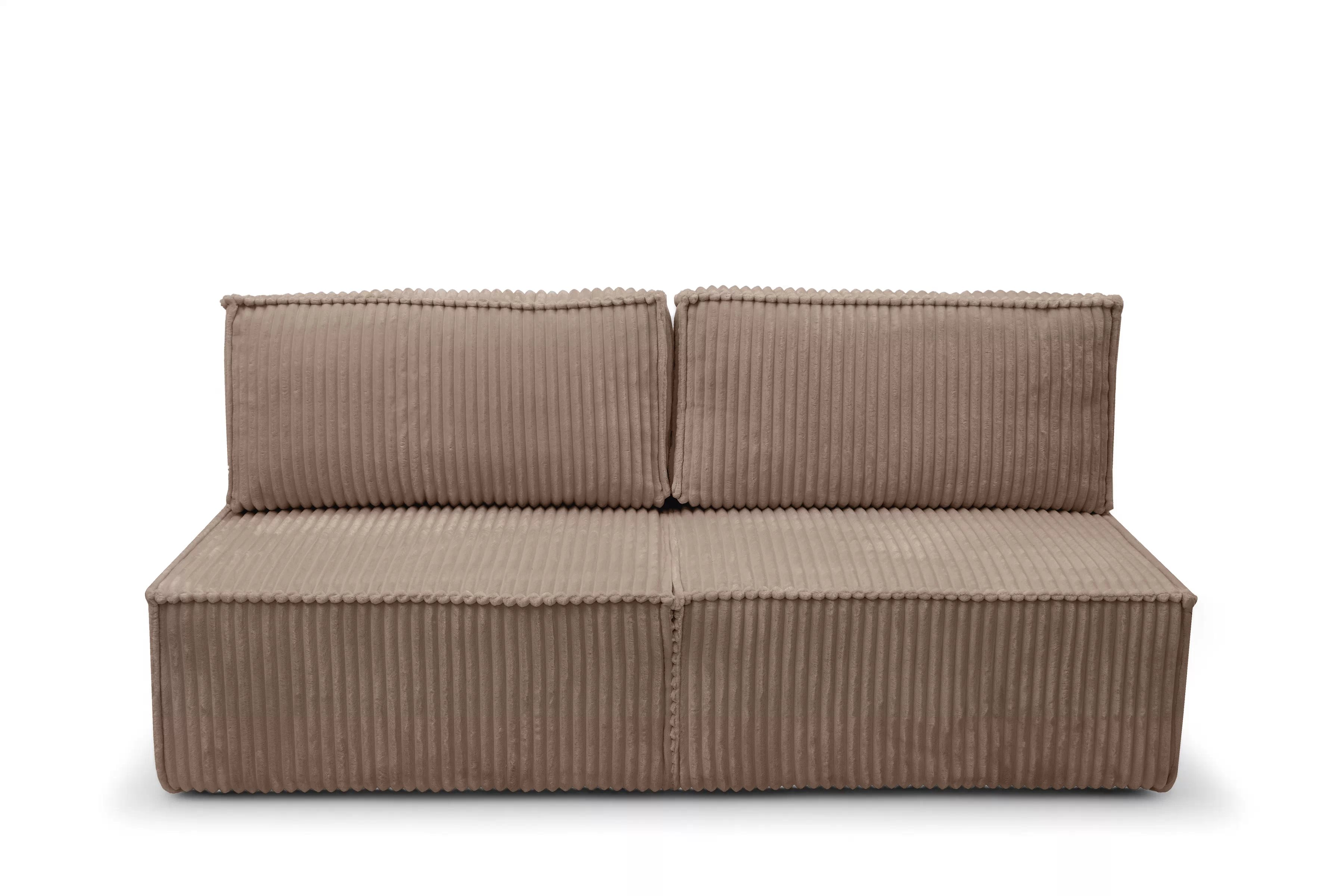 Pohovka Solvero s funkciou spania - tmavobéžový plyš Tilia 17 Pohovka Solvero s funkciou spánku - béžový plusz Tilia 17