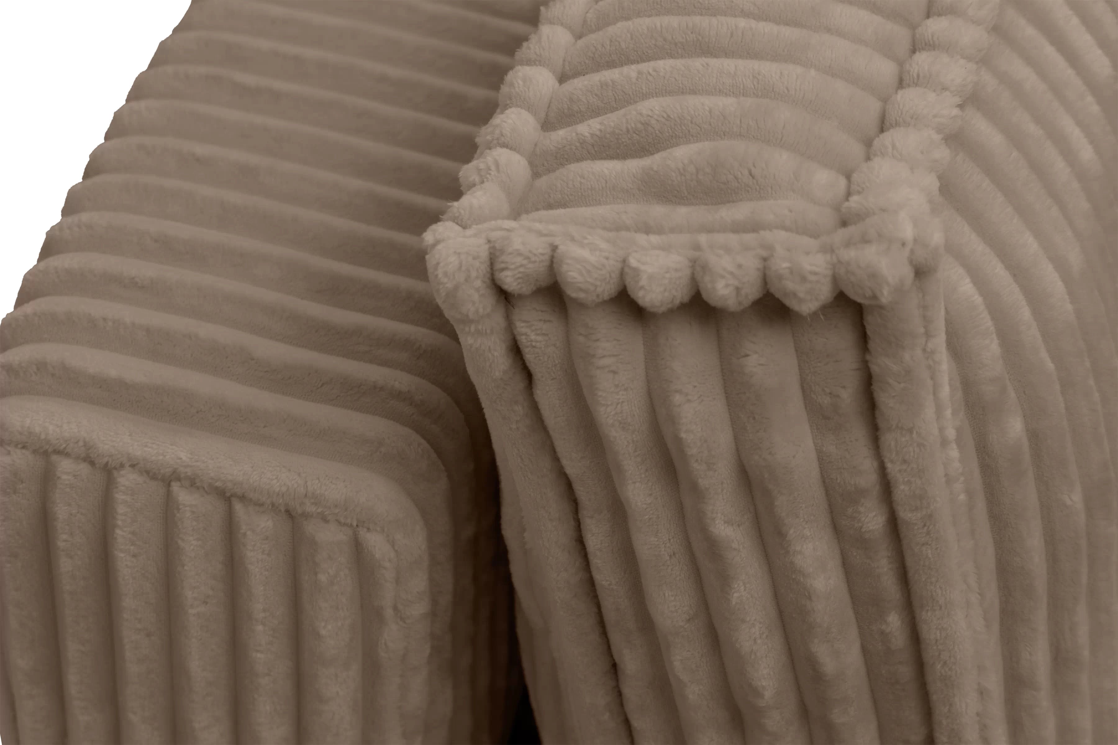 Pohovka Solvero s funkciou spania - tmavobéžový plyš Tilia 17 Pohovka Solvero s funkciou spánku - béžový plusz Tilia 17