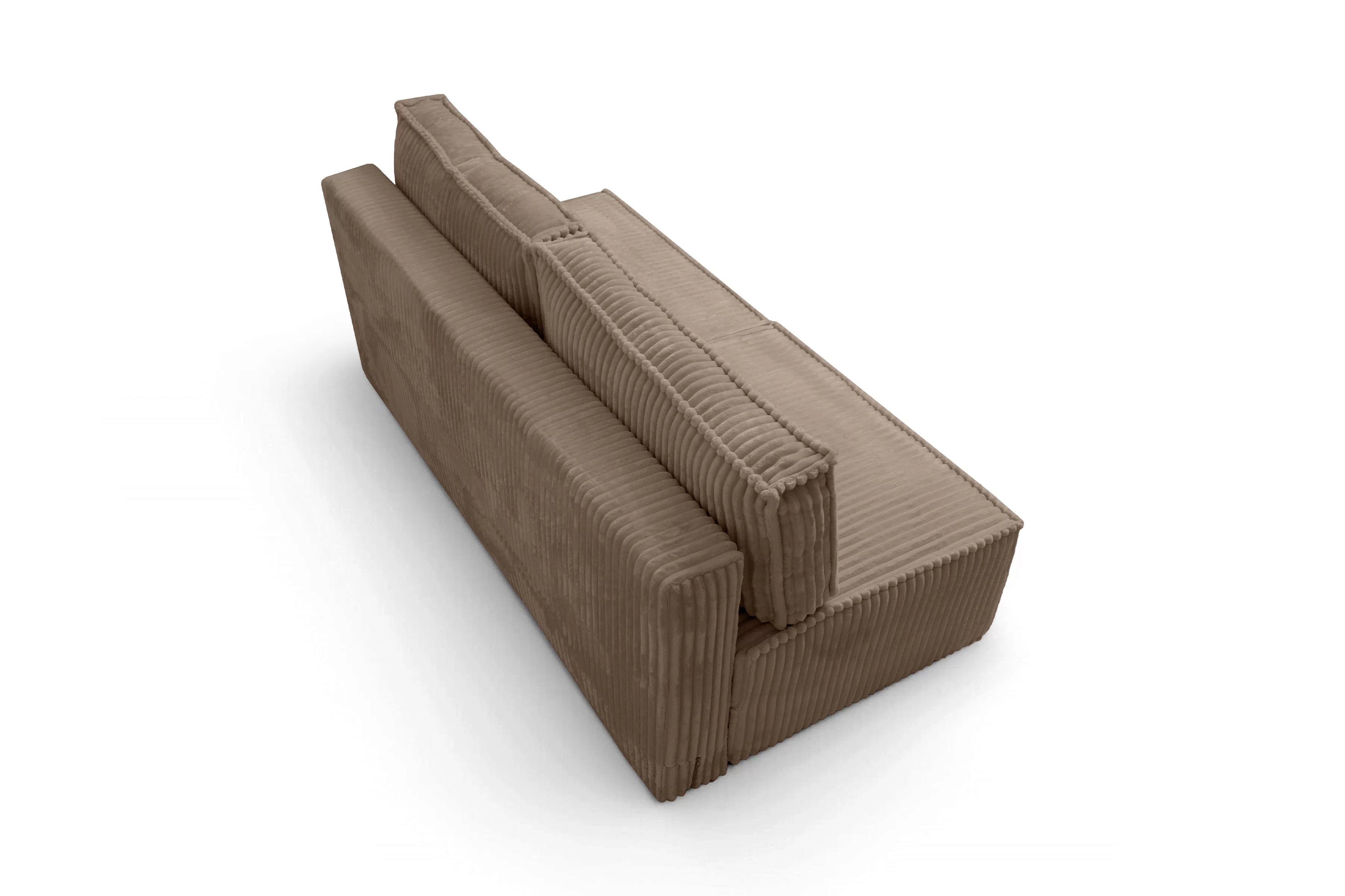 Pohovka Solvero s funkciou spania - tmavobéžový plyš Tilia 17 Pohovka Solvero s funkciou spánku - béžový plusz Tilia 17